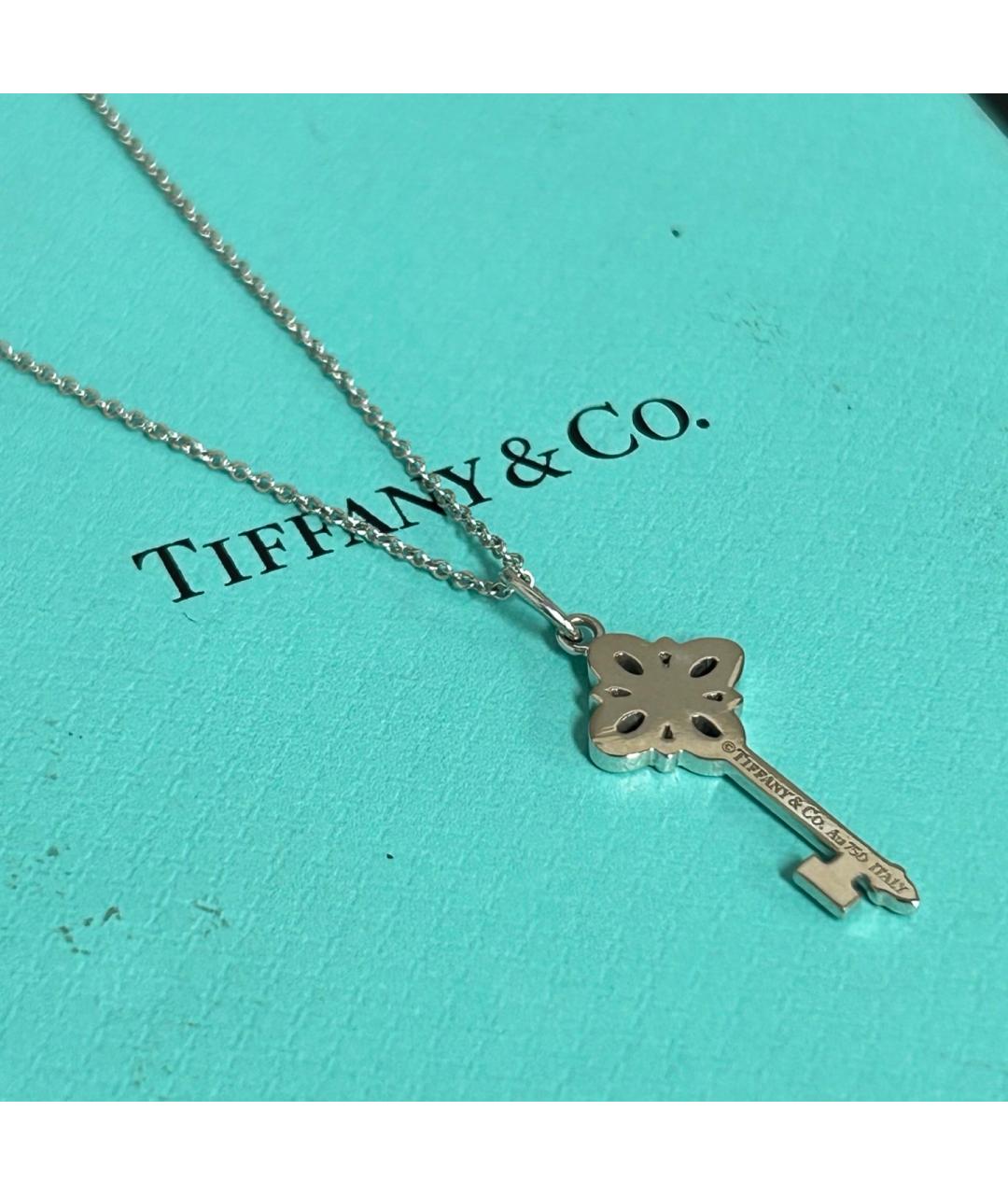 TIFFANY&CO Серебряное колье из белого золота, фото 2