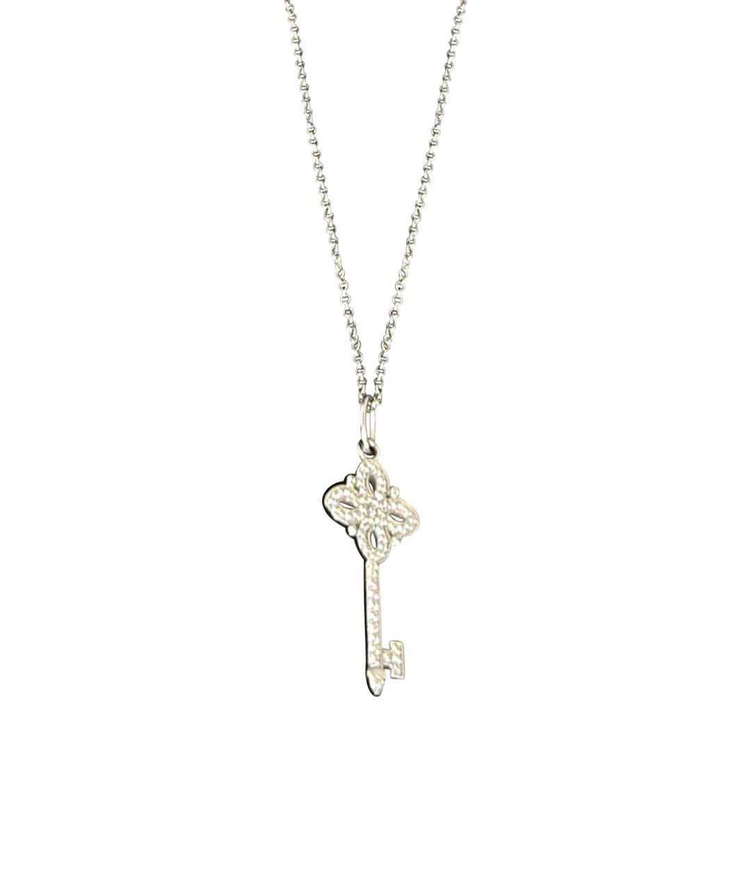 TIFFANY&CO Серебряное колье из белого золота, фото 1