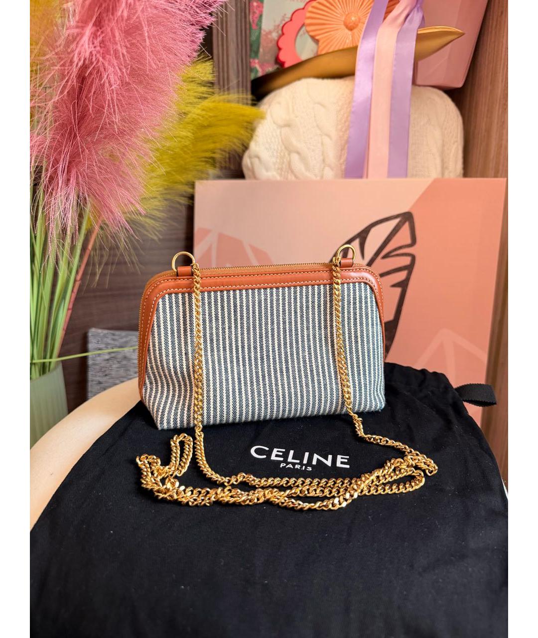 CELINE Коричневая сумка через плечо, фото 3