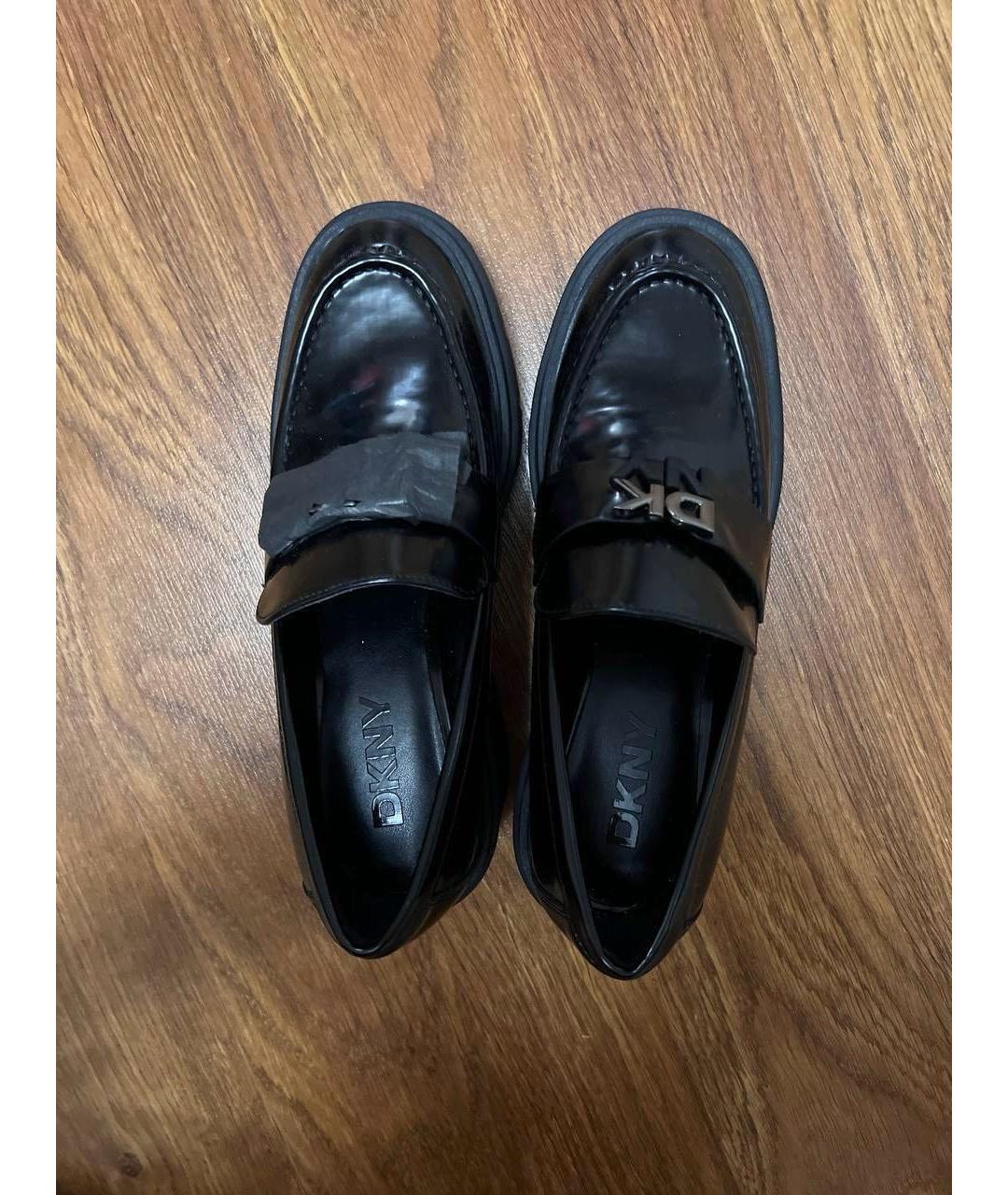 DKNY Черные лоферы из искусственной кожи, фото 3