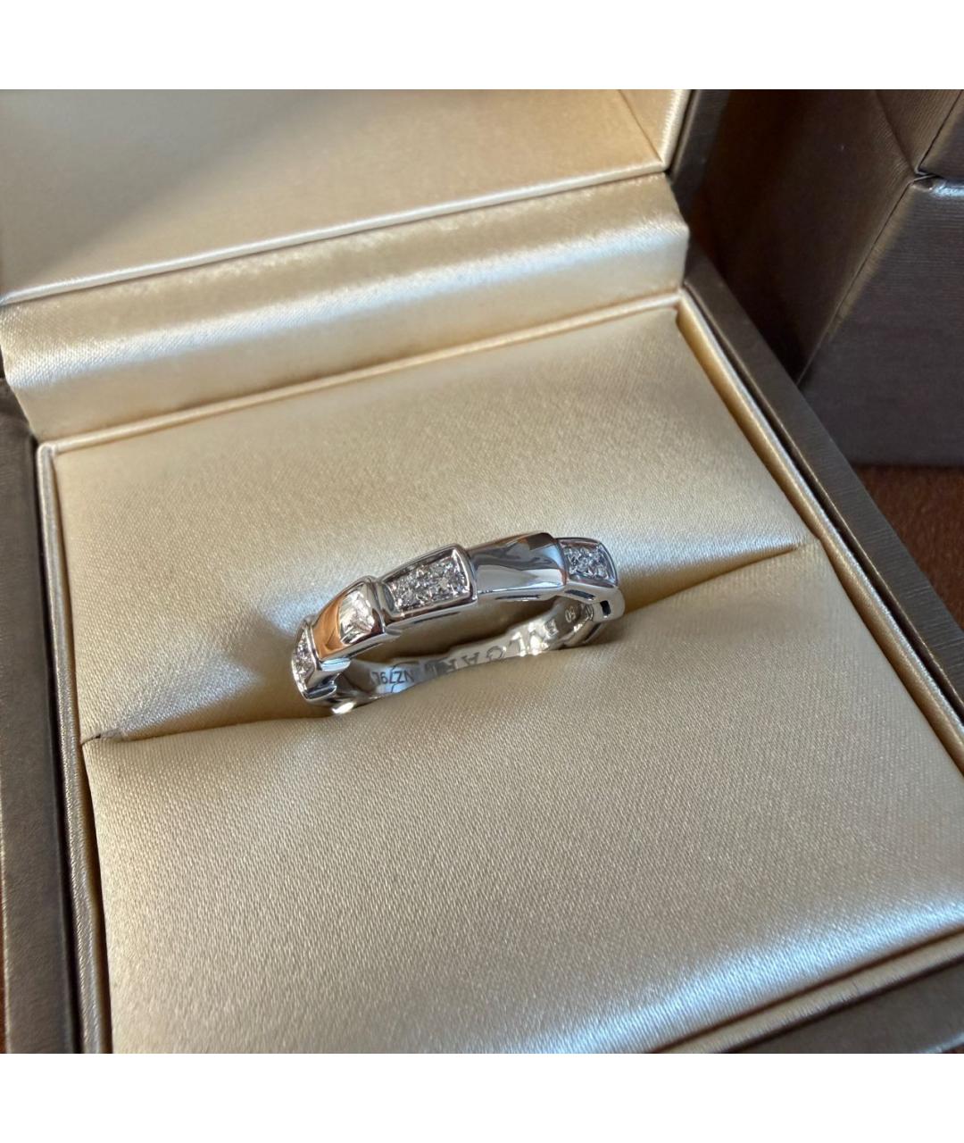 BVLGARI Белое кольцо из белого золота, фото 3