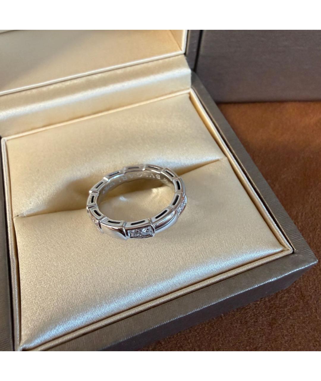 BVLGARI Белое кольцо из белого золота, фото 4