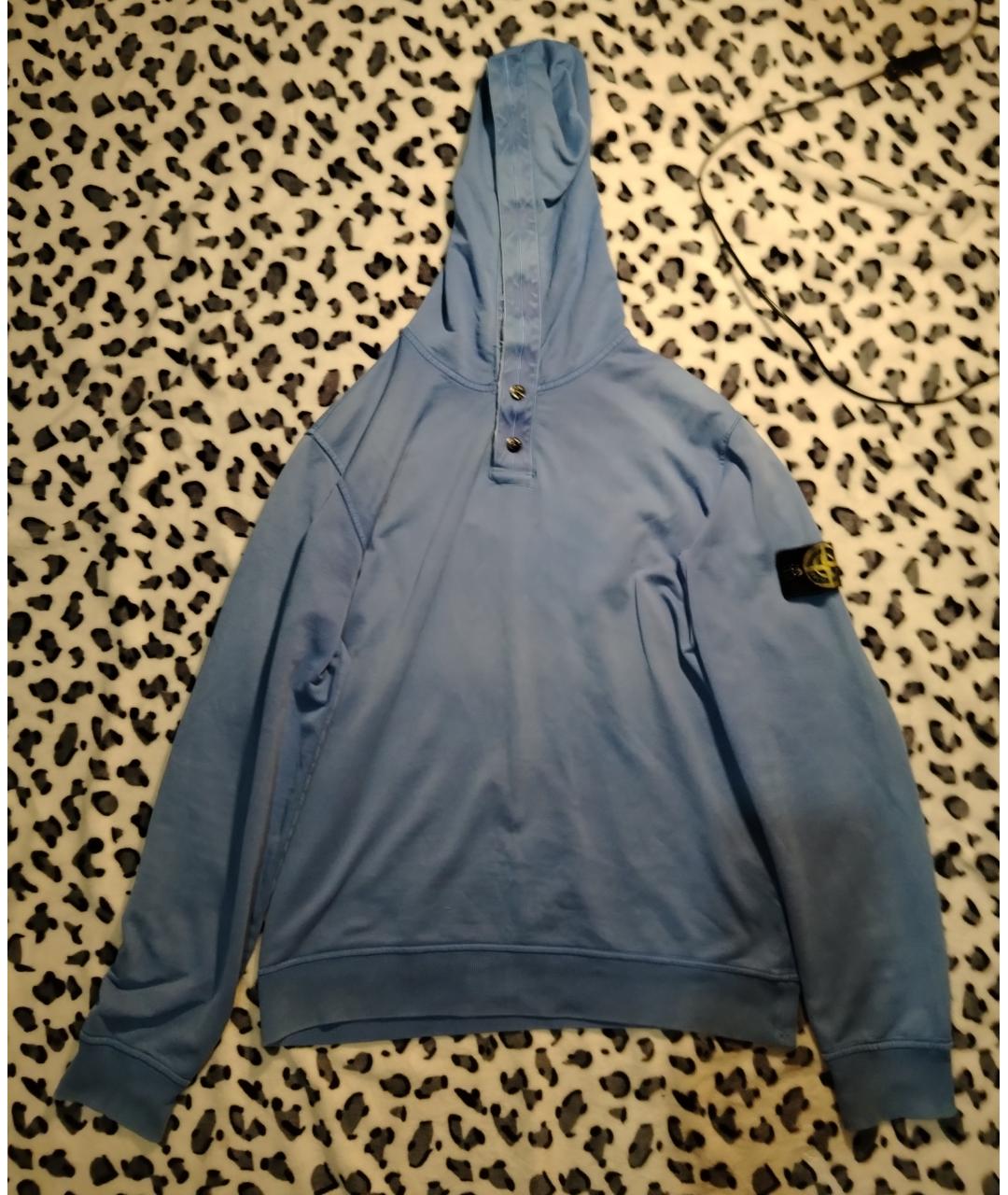 STONE ISLAND Синий хлопковый джемпер / свитер, фото 8