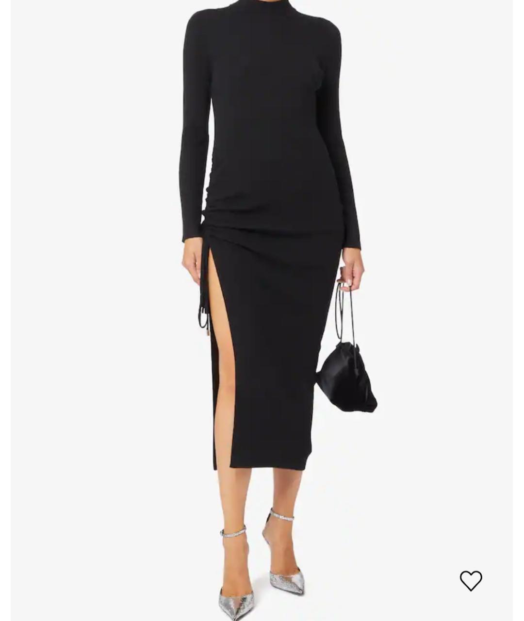 MICHAEL KORS Черное шерстяное повседневное платье, фото 4