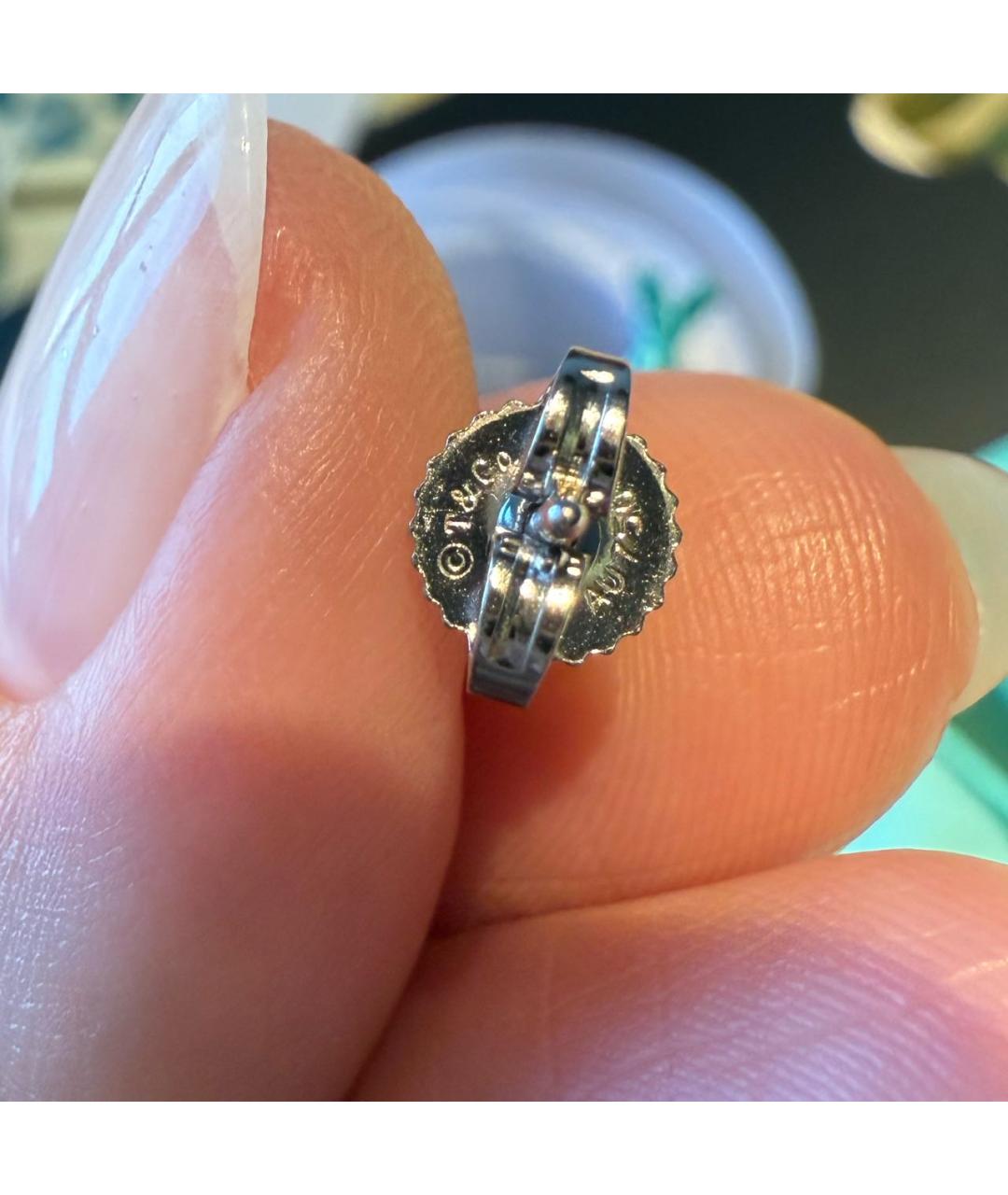 TIFFANY&CO Белые жемчужные серьги, фото 4