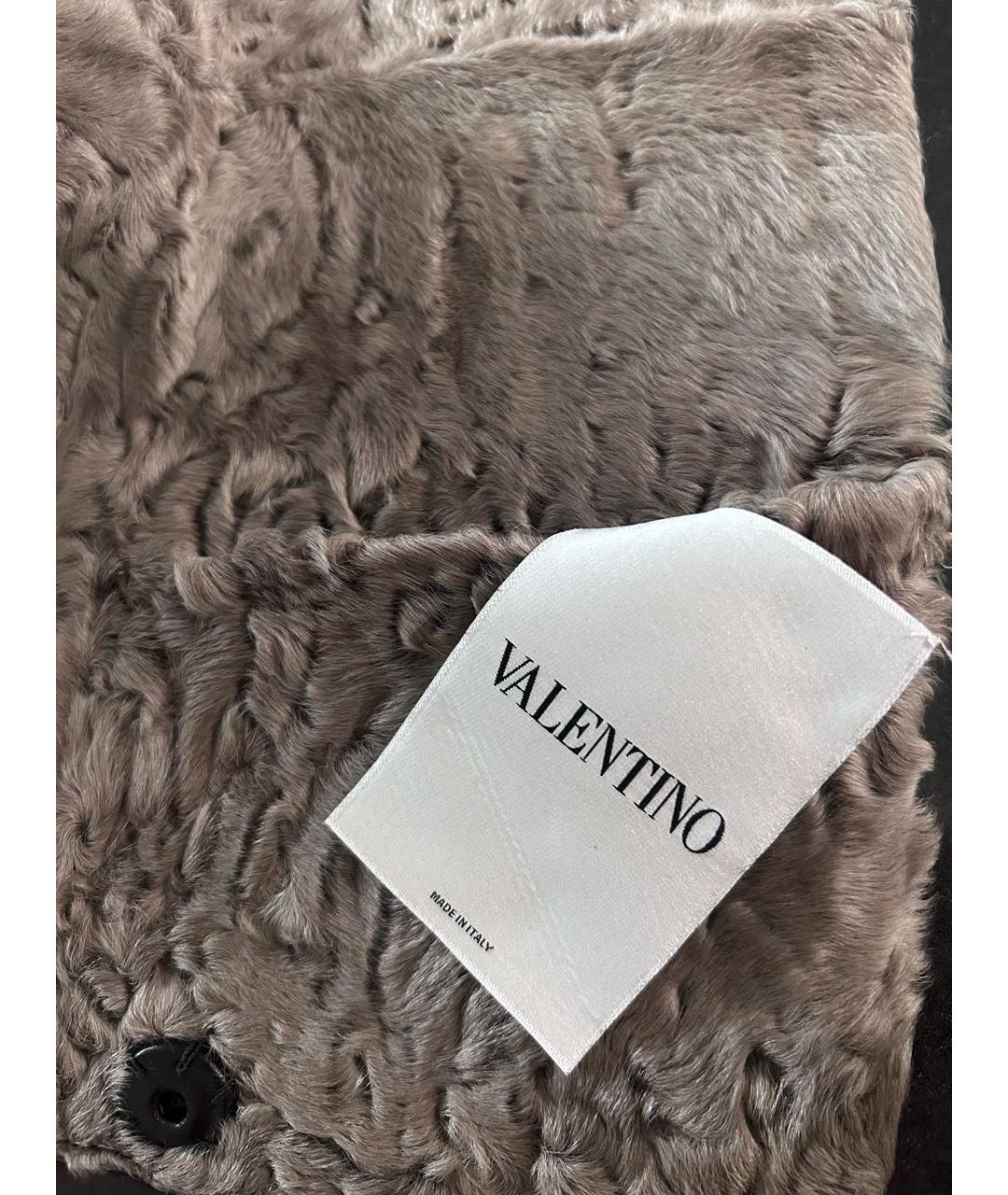 VALENTINO Коричневый меховой жилет, фото 4