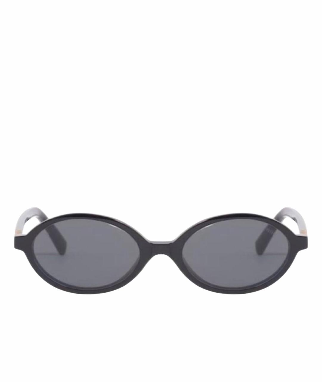 MIU MIU Черные пластиковые солнцезащитные очки, фото 1