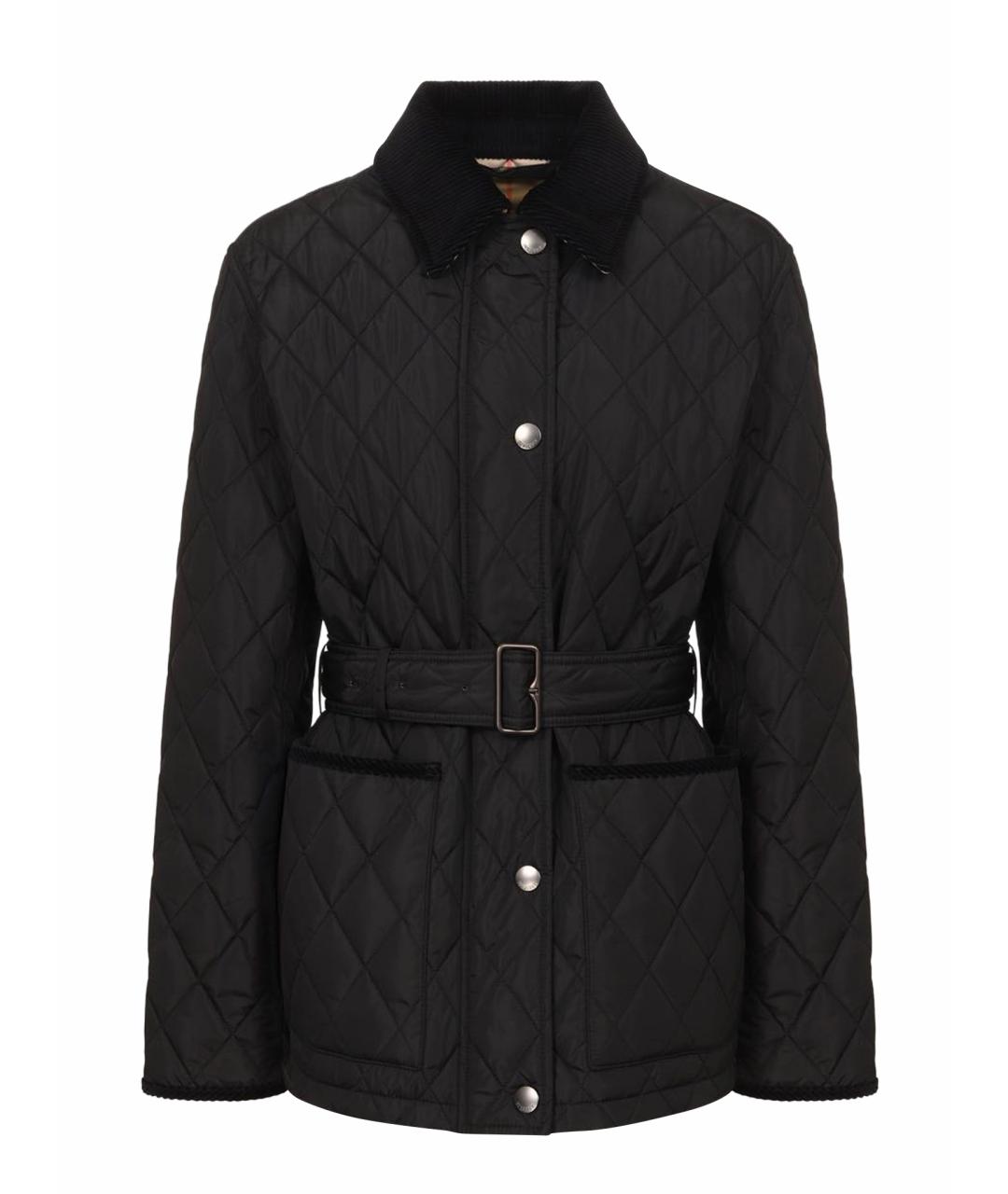 BURBERRY Черная полиамидовая куртка, фото 1