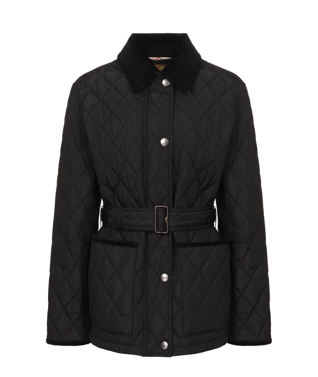 BURBERRY Черная полиамидовая куртка, фото 6