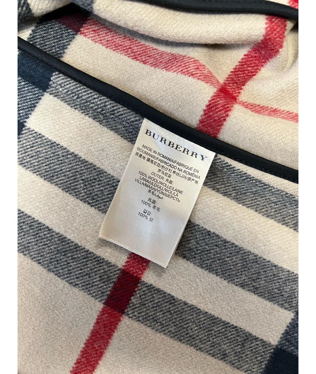 BURBERRY Черное шерстяное пальто, фото 7