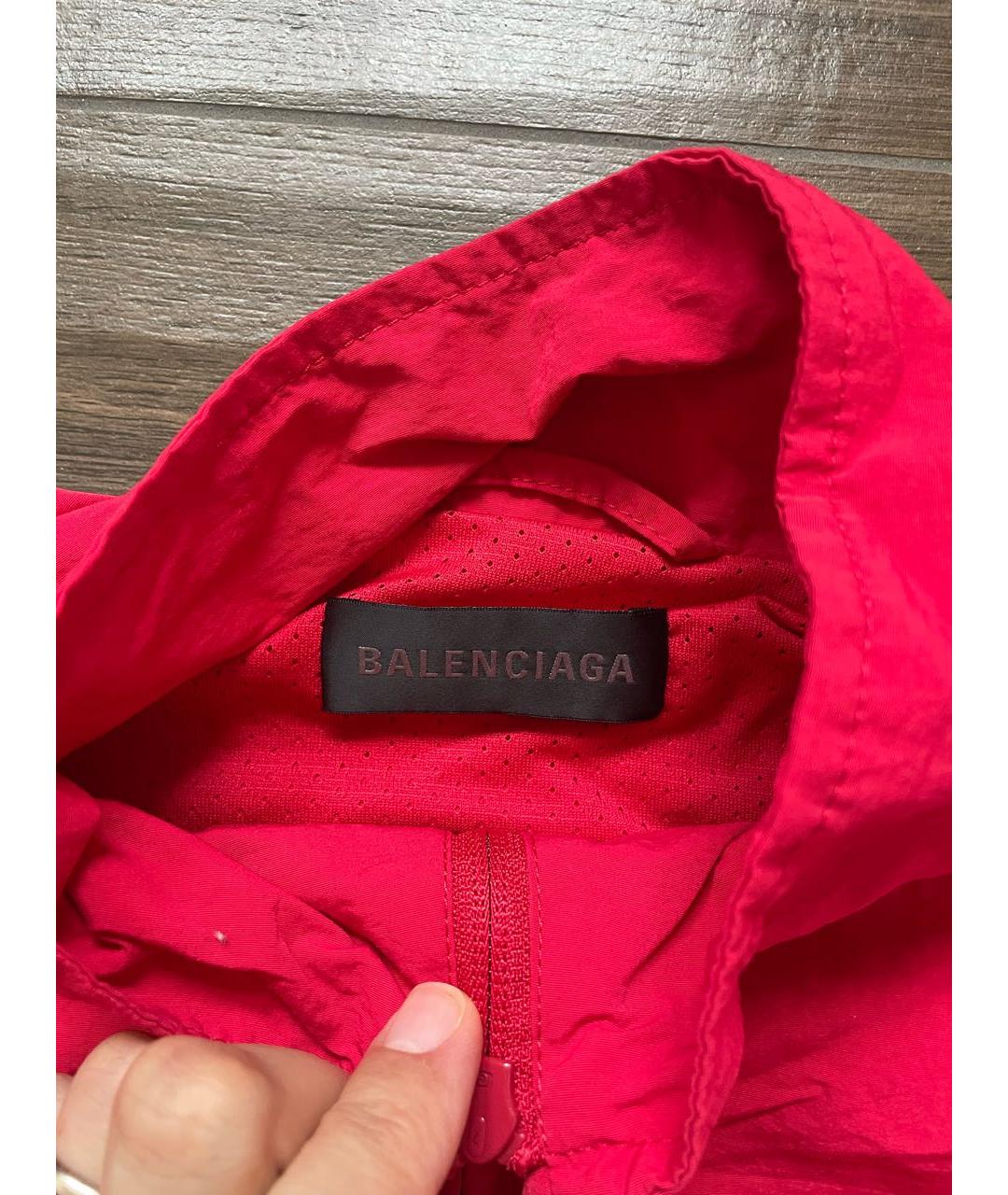 BALENCIAGA Красная полиамидовая куртка, фото 3
