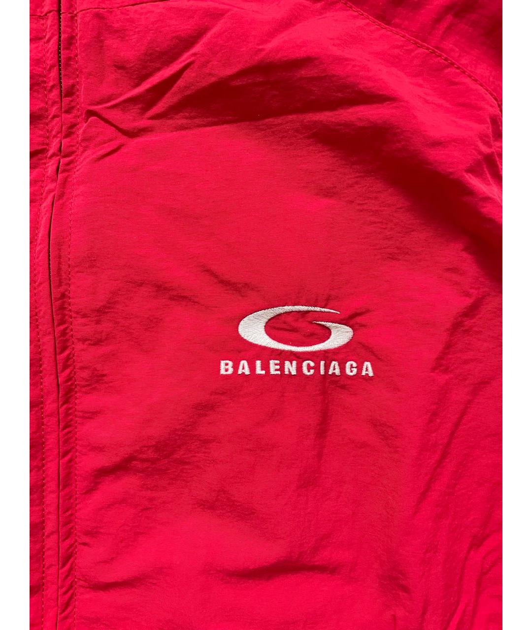 BALENCIAGA Красная полиамидовая куртка, фото 4