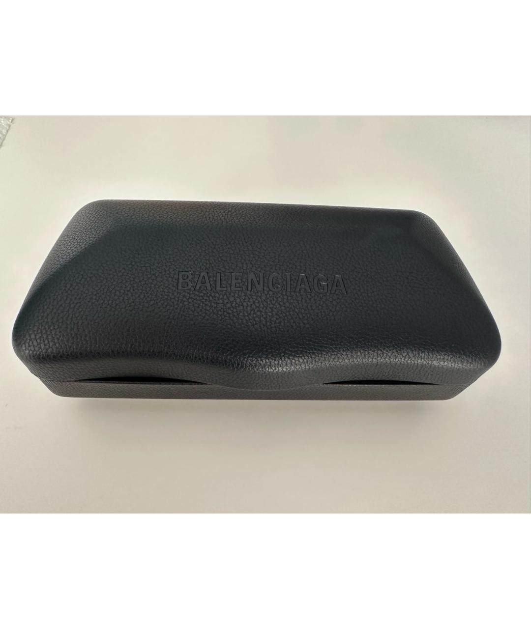 BALENCIAGA Антрацитовые металлические солнцезащитные очки, фото 3