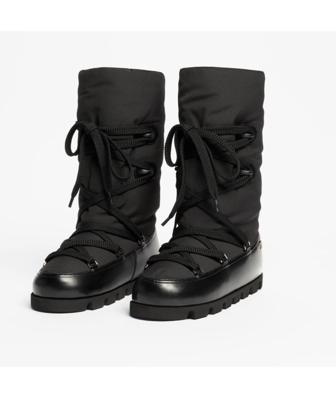 CHANEL Черные синтетические сапоги, фото 2