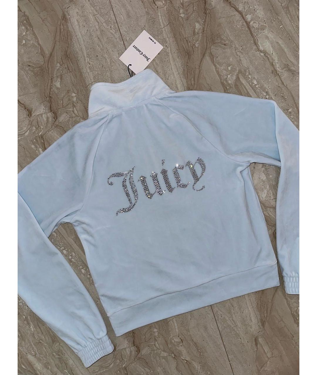 JUICY COUTURE Голубой велюровый спортивные костюмы, фото 4