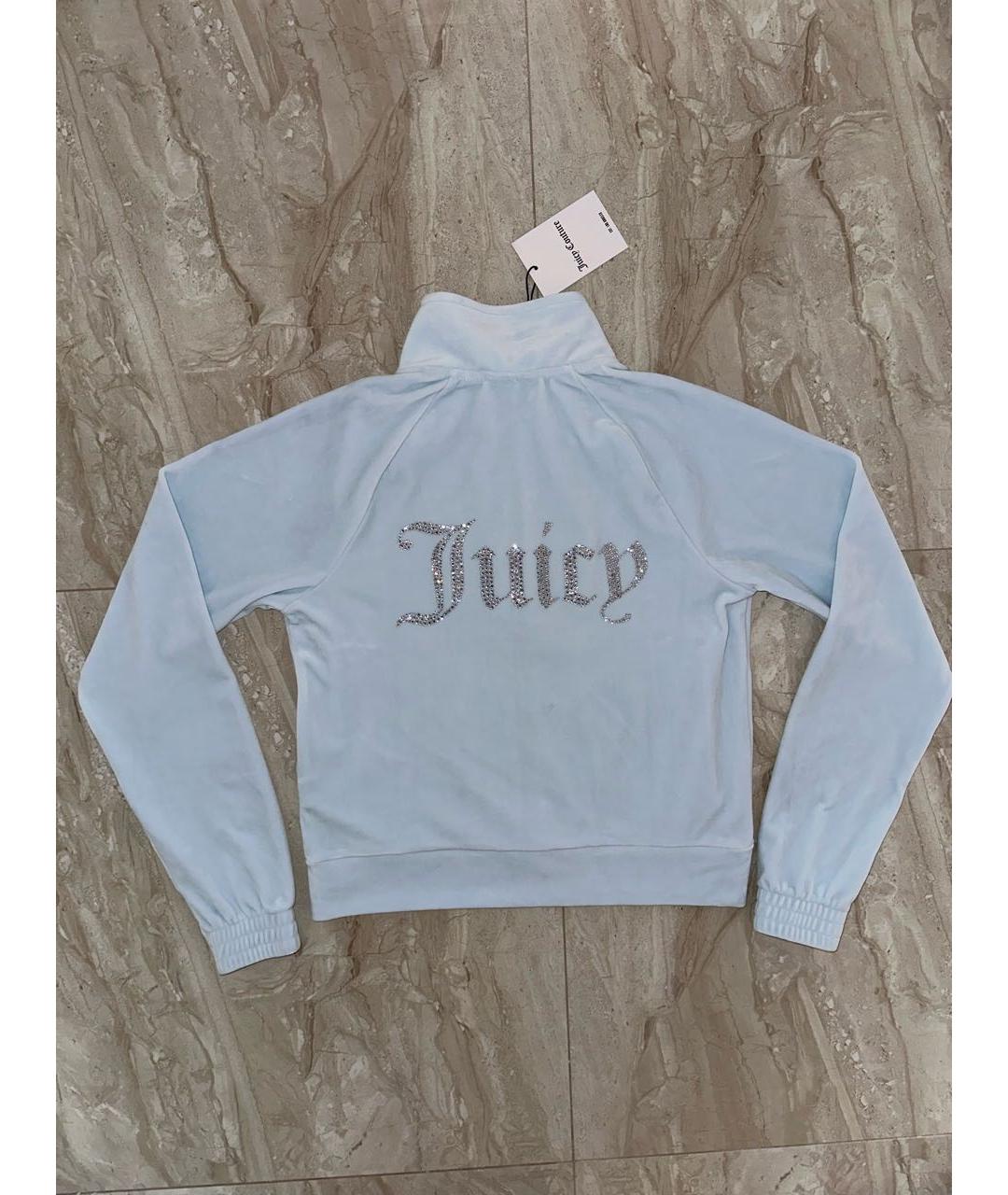 JUICY COUTURE Голубой велюровый спортивные костюмы, фото 3