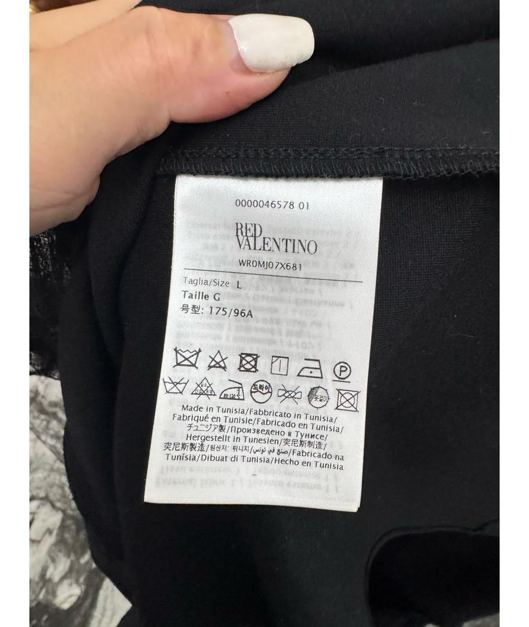 RED VALENTINO Черное вечернее платье, фото 4