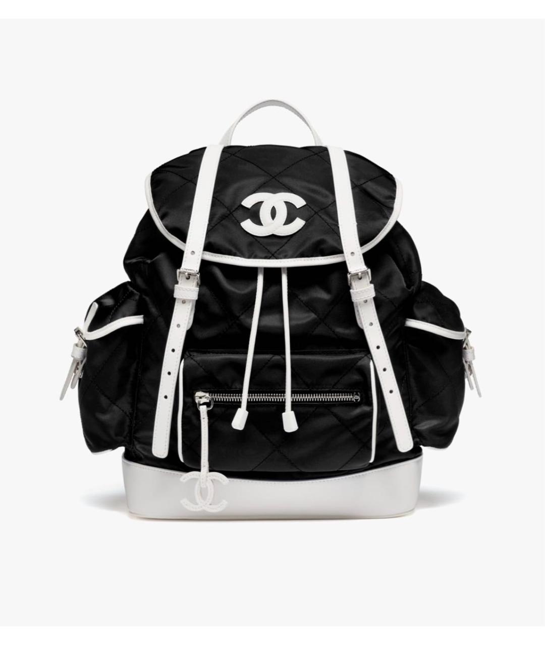 CHANEL Черный нейлоновый рюкзак, фото 3