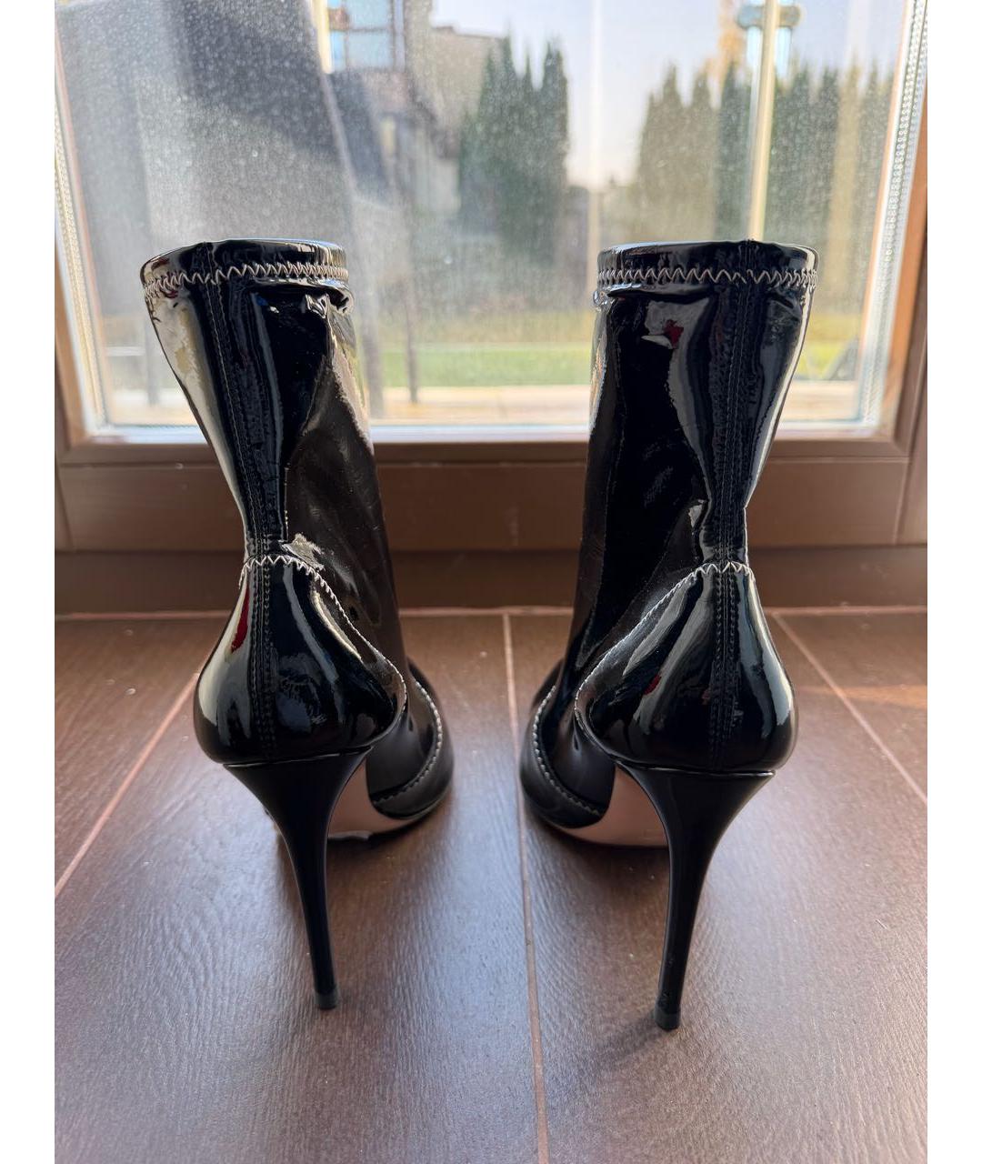GIANVITO ROSSI Черные ботильоны из лакированной кожи, фото 3