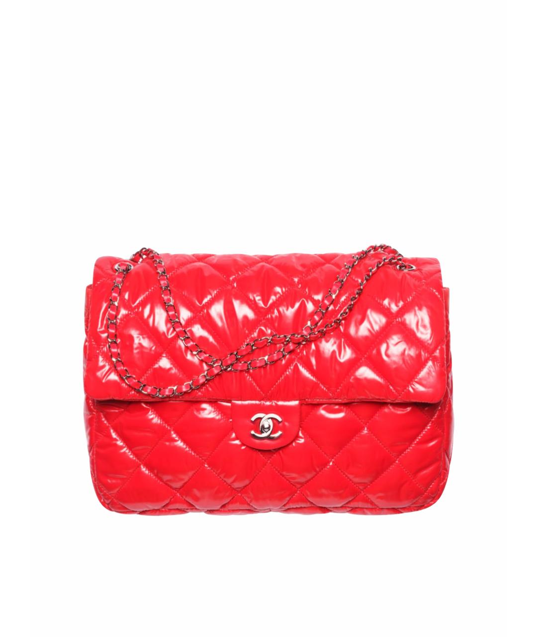 CHANEL Красная нейлоновая сумка тоут, фото 1