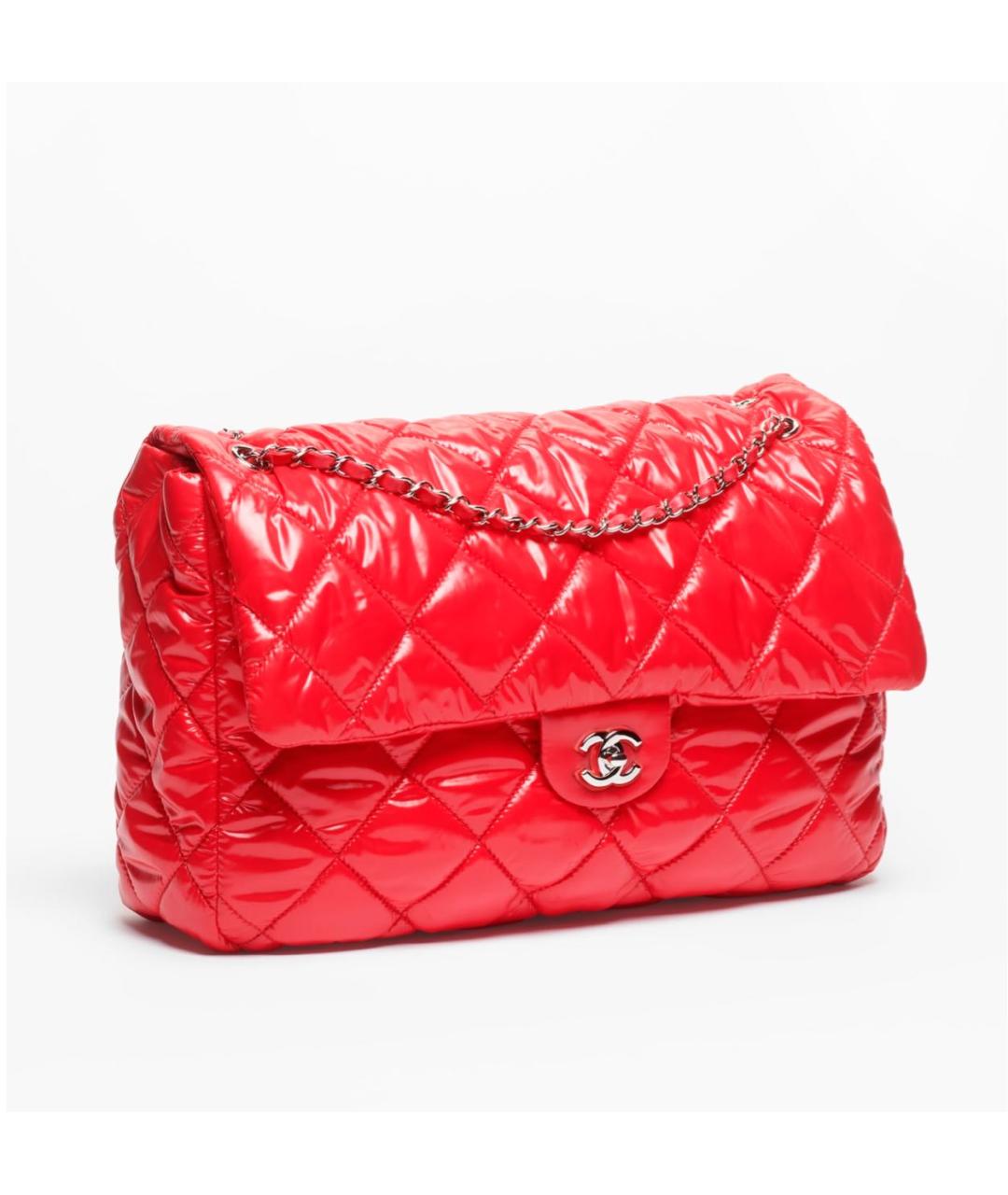 CHANEL Красная нейлоновая сумка тоут, фото 2