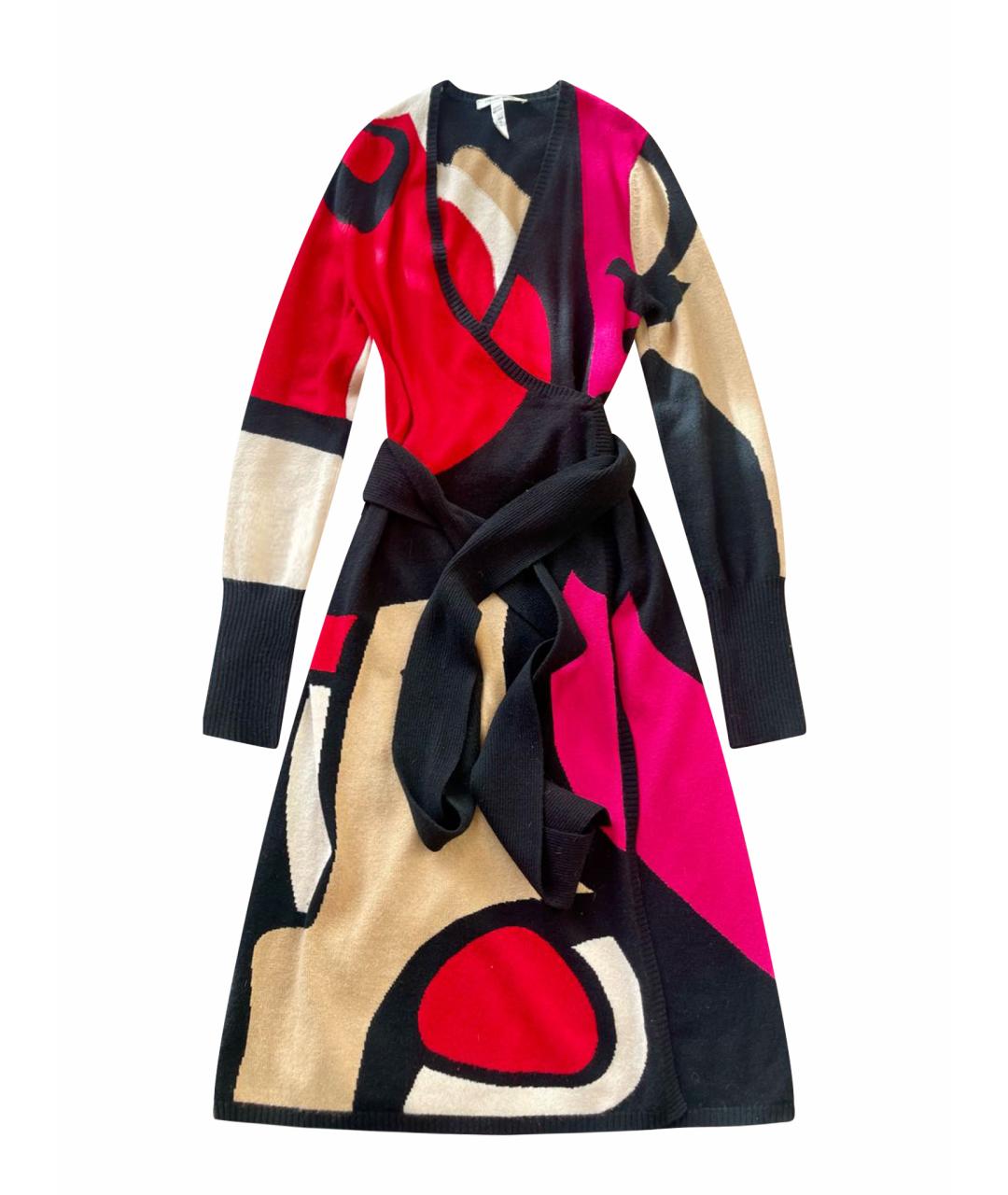 DIANE VON FURSTENBERG Мульти кашемировое платье, фото 1