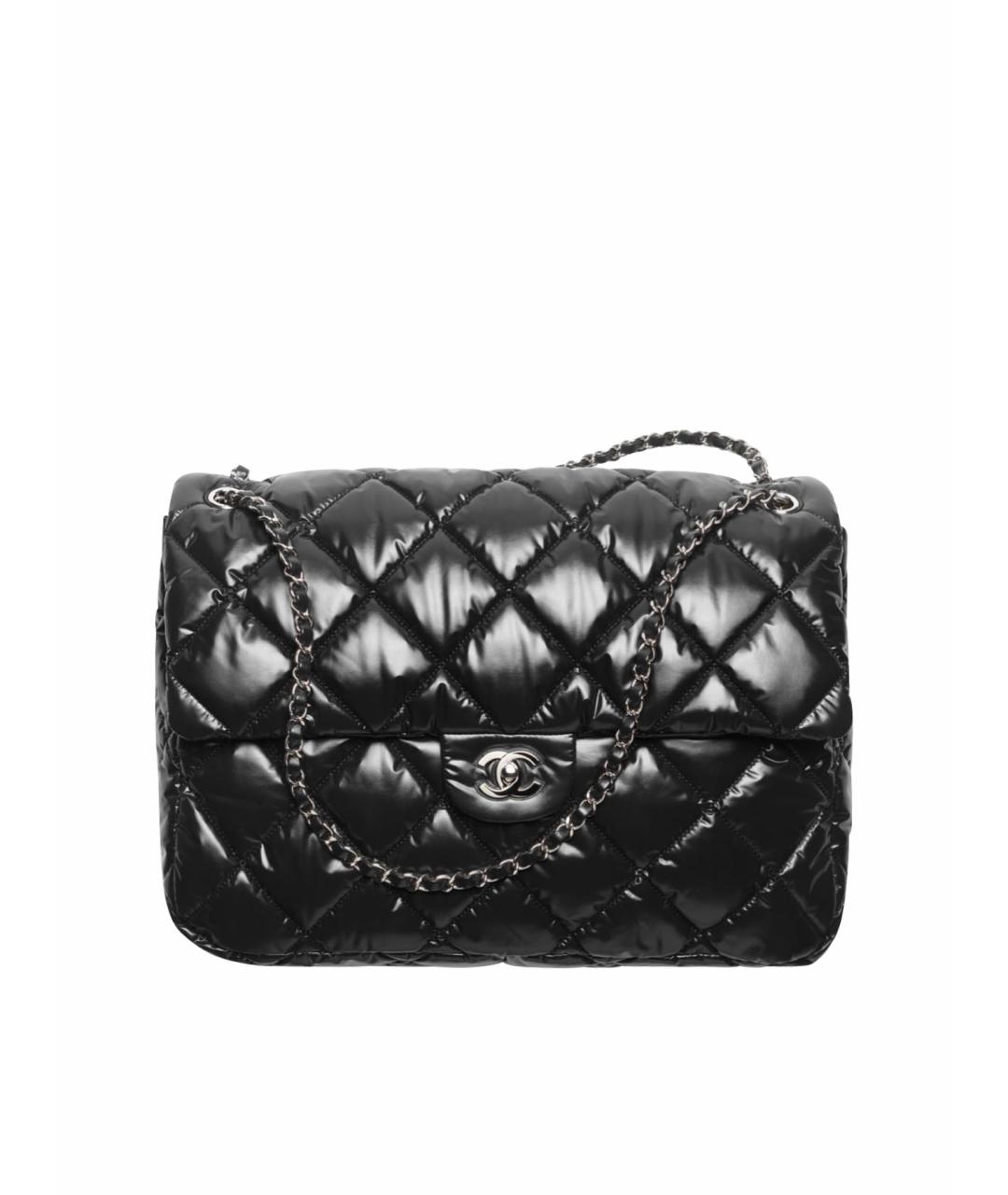 CHANEL Черная нейлоновая сумка тоут, фото 1
