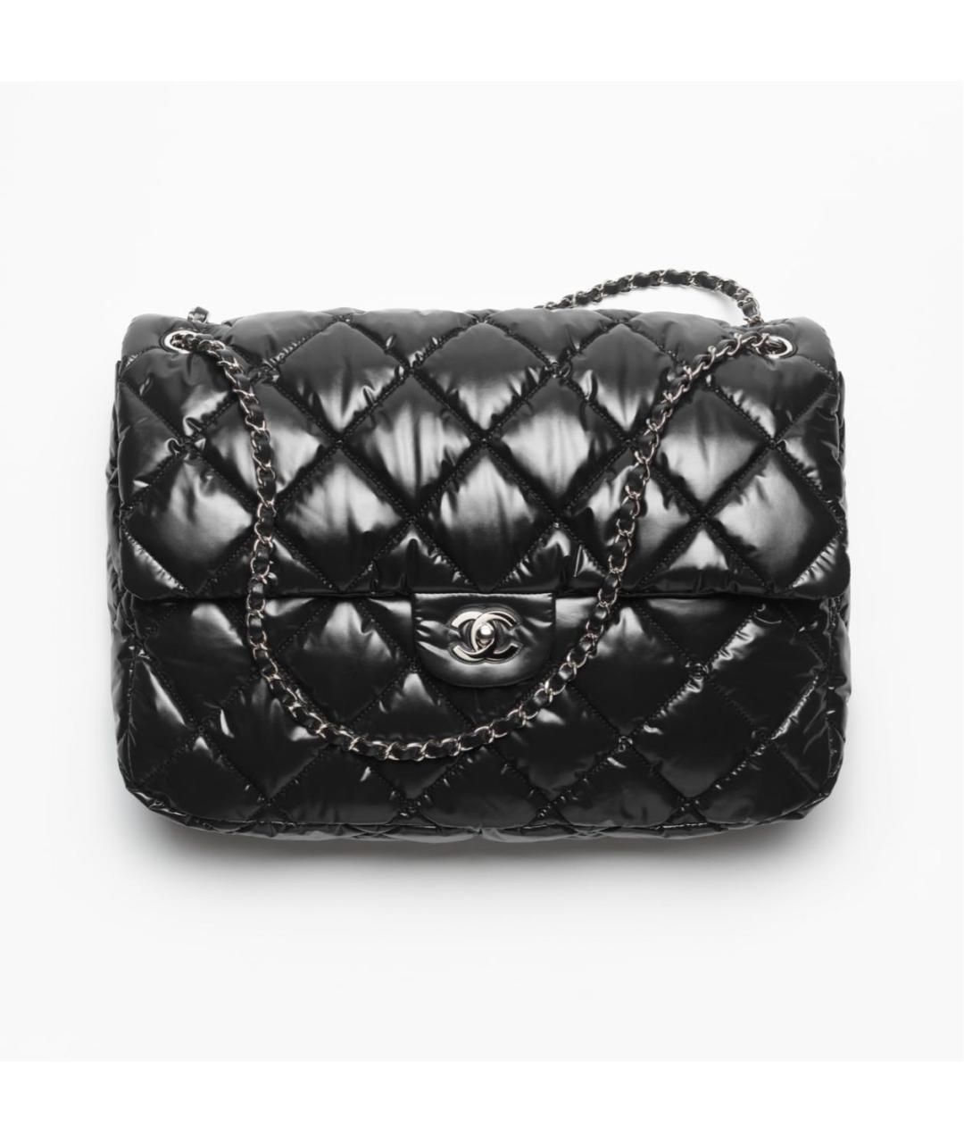 CHANEL Черная нейлоновая сумка тоут, фото 5