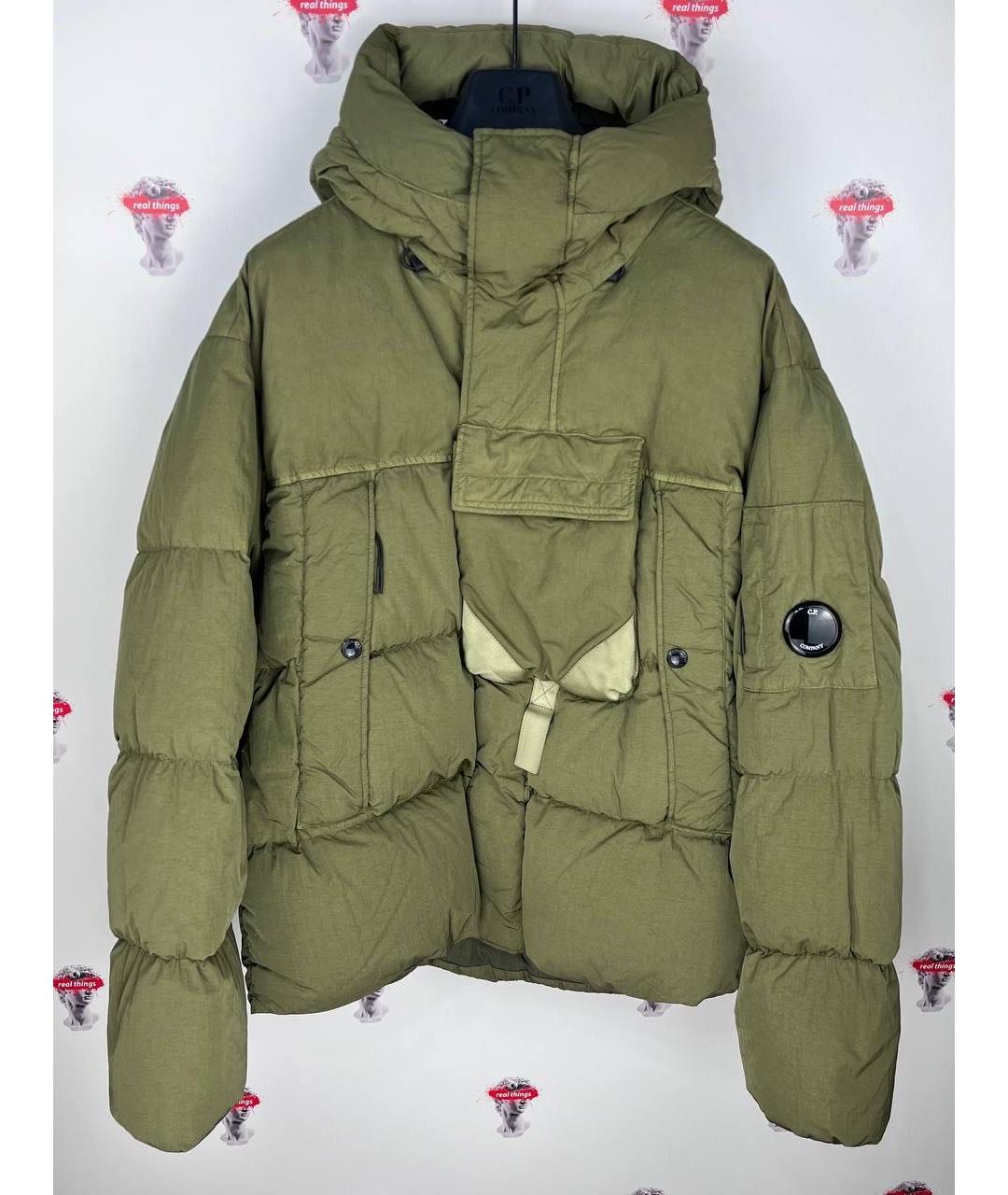 CP COMPANY Хаки полиамидовый пуховик, фото 4