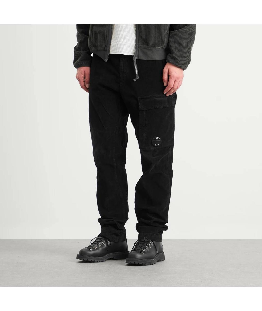 CP COMPANY Черные хлопковые повседневные брюки, фото 2