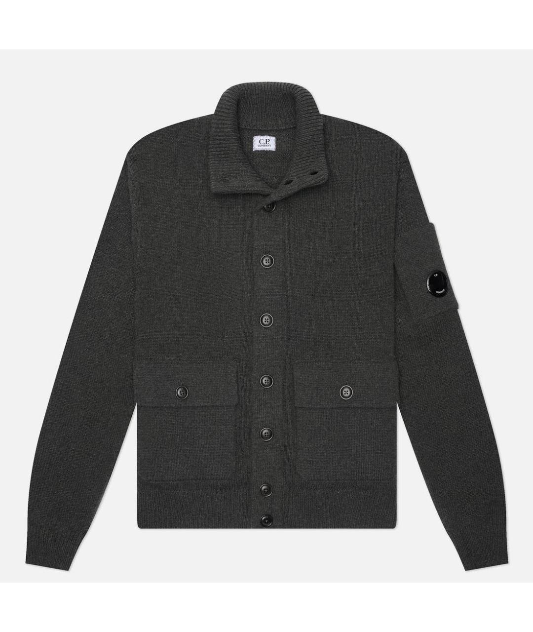 CP COMPANY Антрацитовый шерстяной джемпер / свитер, фото 4