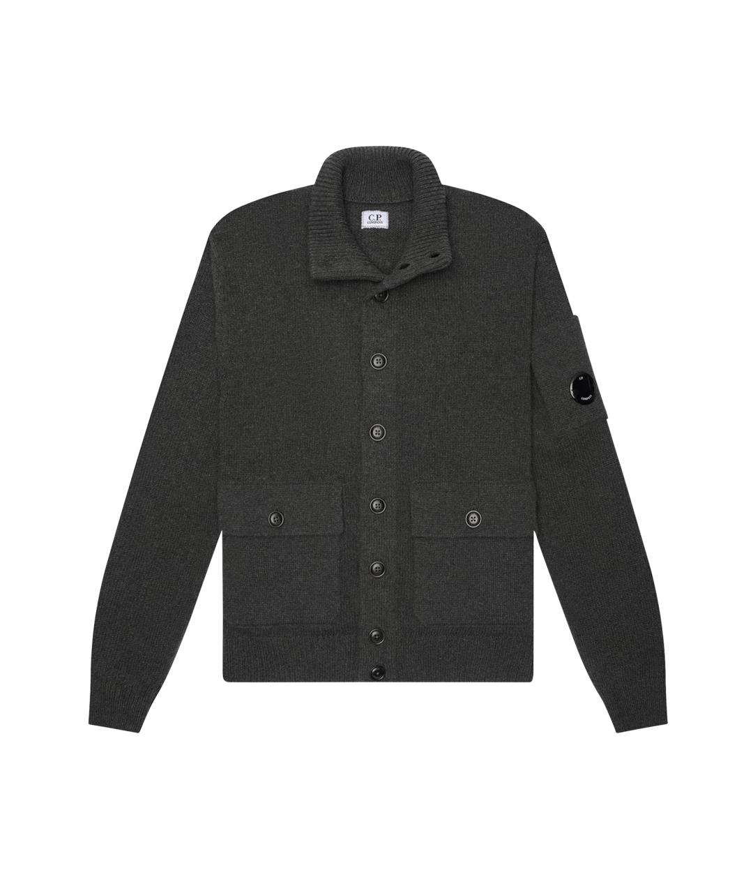 CP COMPANY Антрацитовый шерстяной джемпер / свитер, фото 1