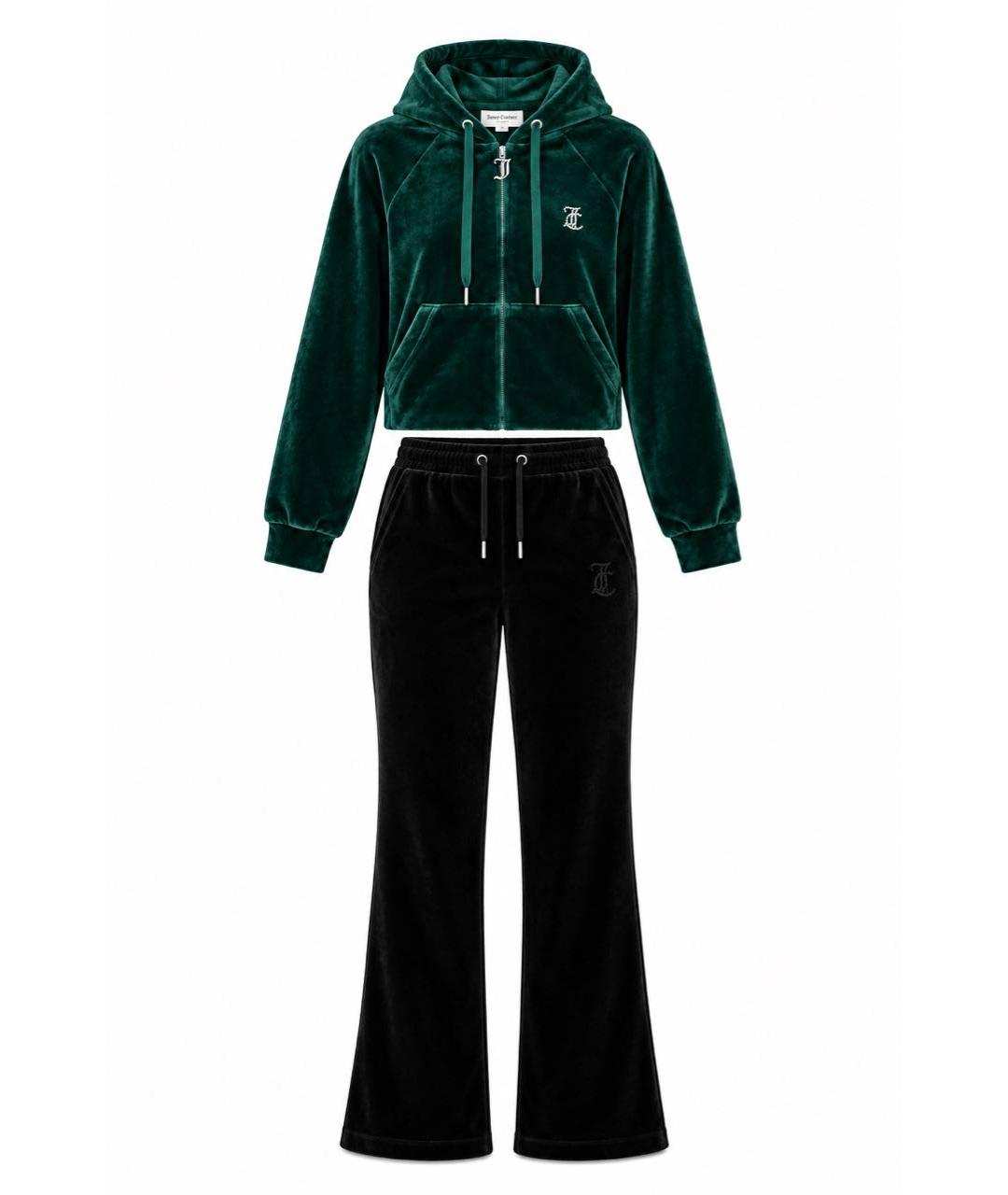 JUICY COUTURE Черный велюровый спортивные костюмы, фото 9