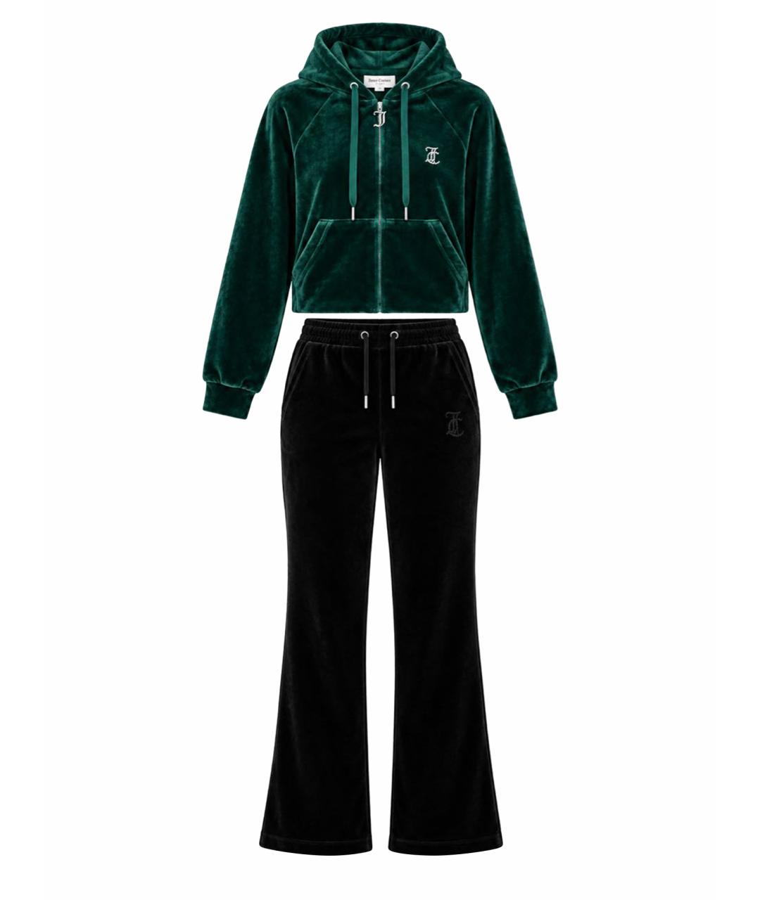 JUICY COUTURE Черный велюровый спортивные костюмы, фото 1