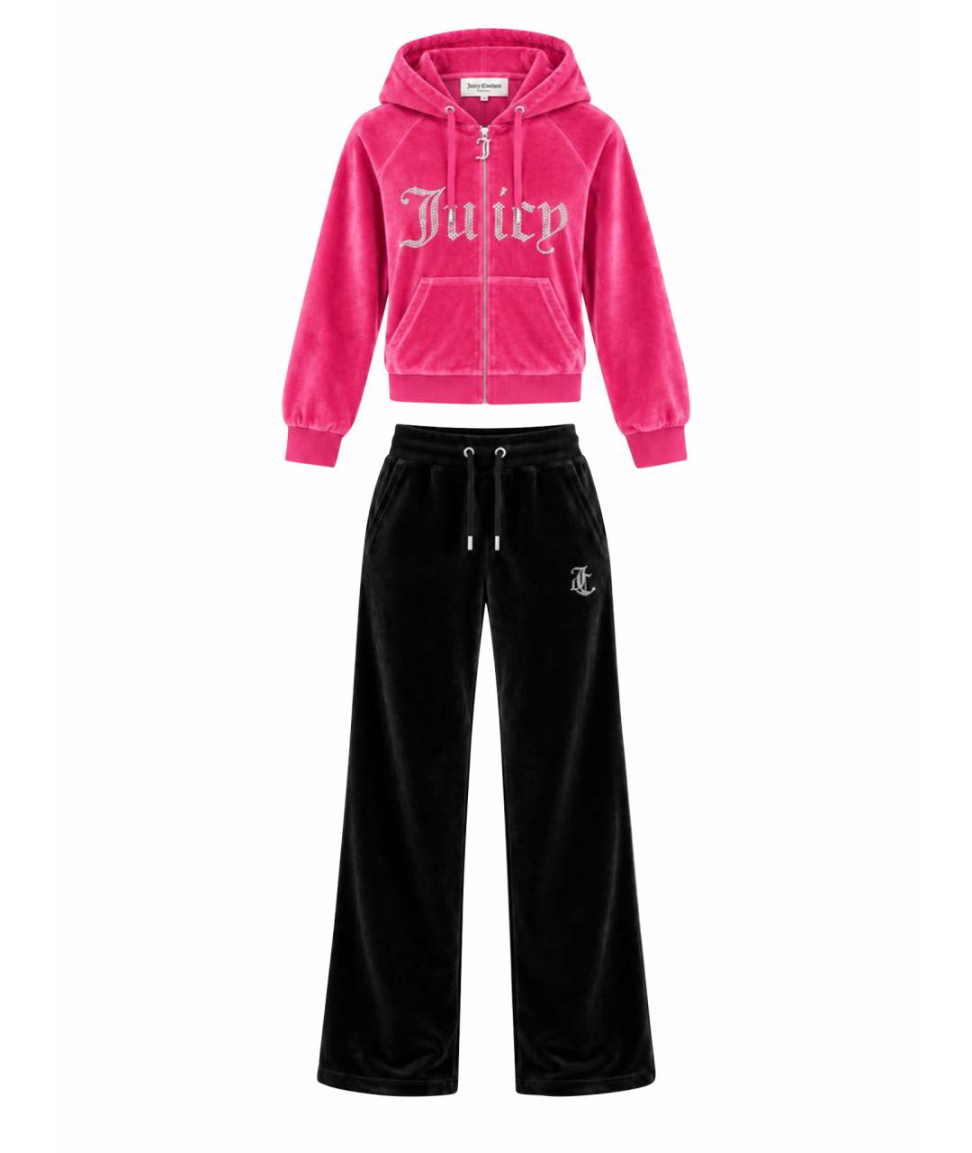 JUICY COUTURE Черный велюровый спортивные костюмы, фото 1