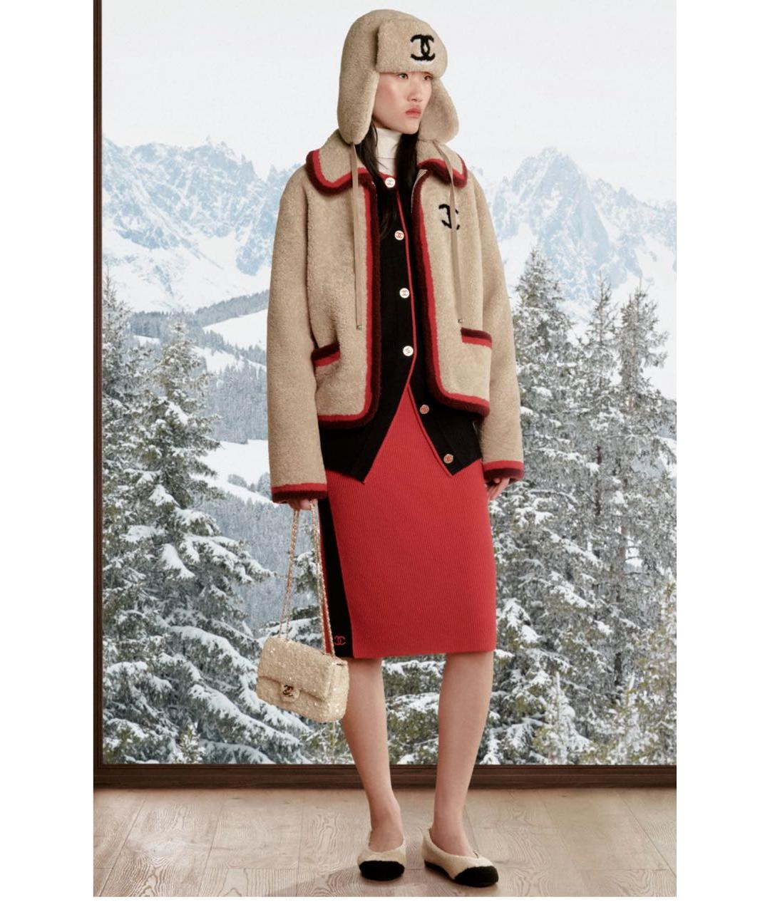CHANEL Бежевая шапка, фото 3