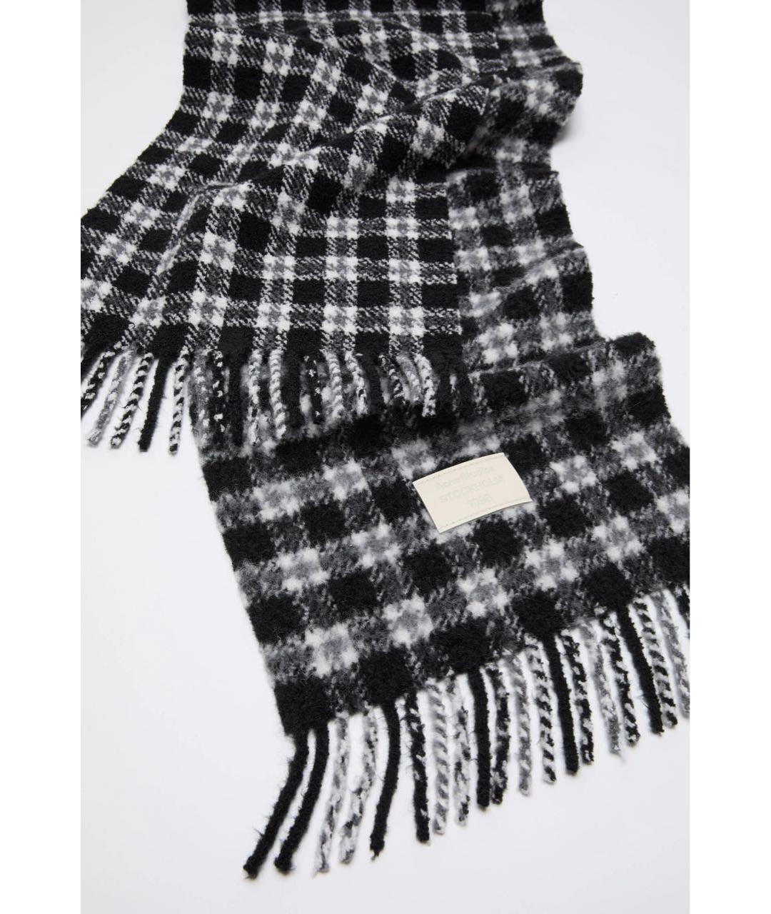 ACNE STUDIOS Черный шарф, фото 2