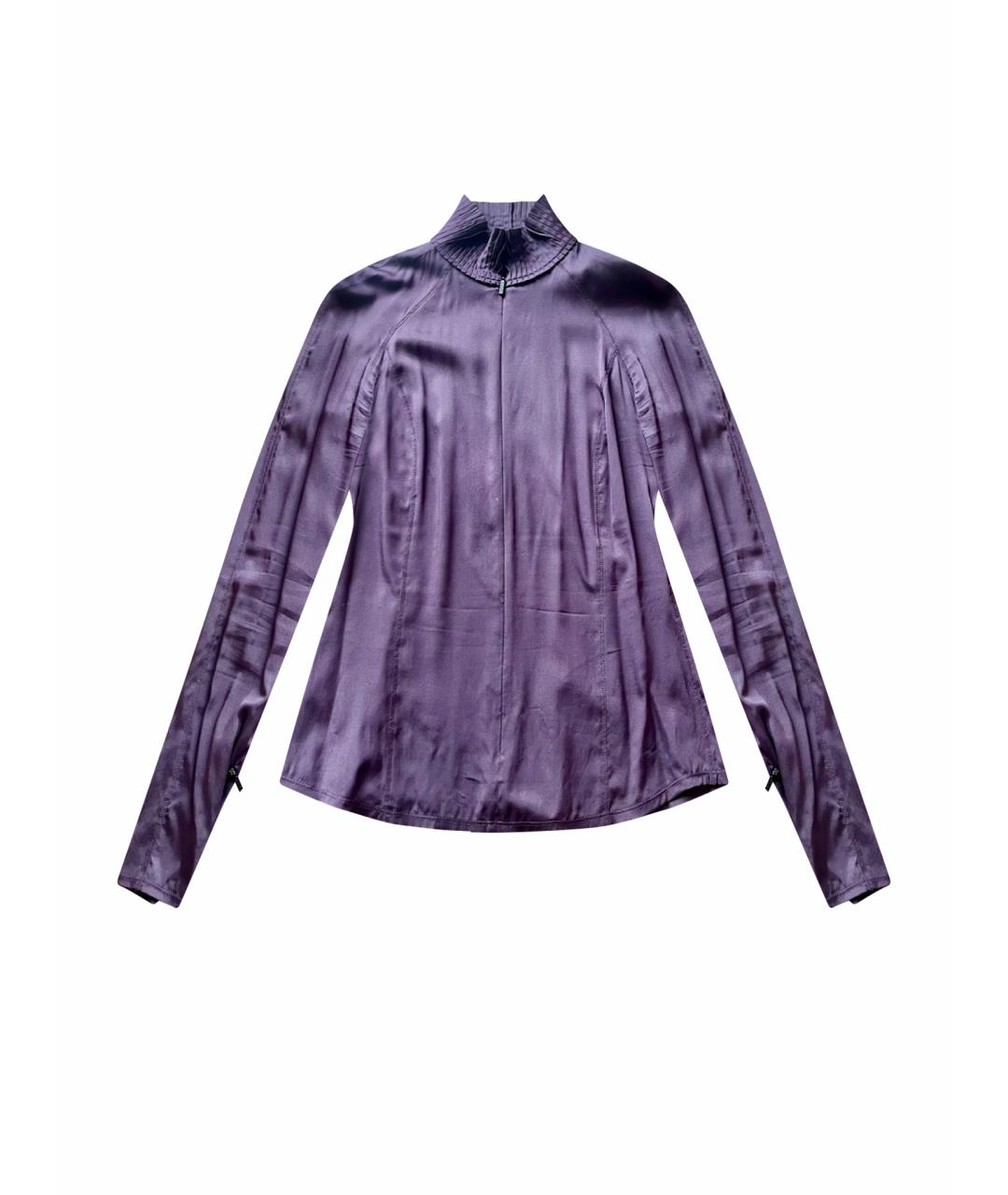 GUCCI Бордовая шелковая блузы, фото 1