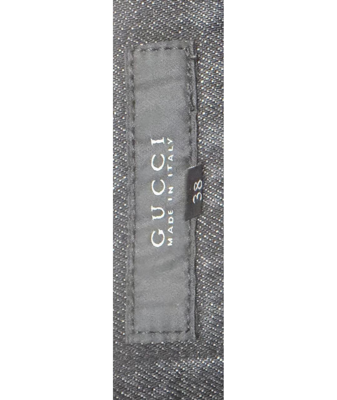 GUCCI Серые прямые джинсы, фото 3