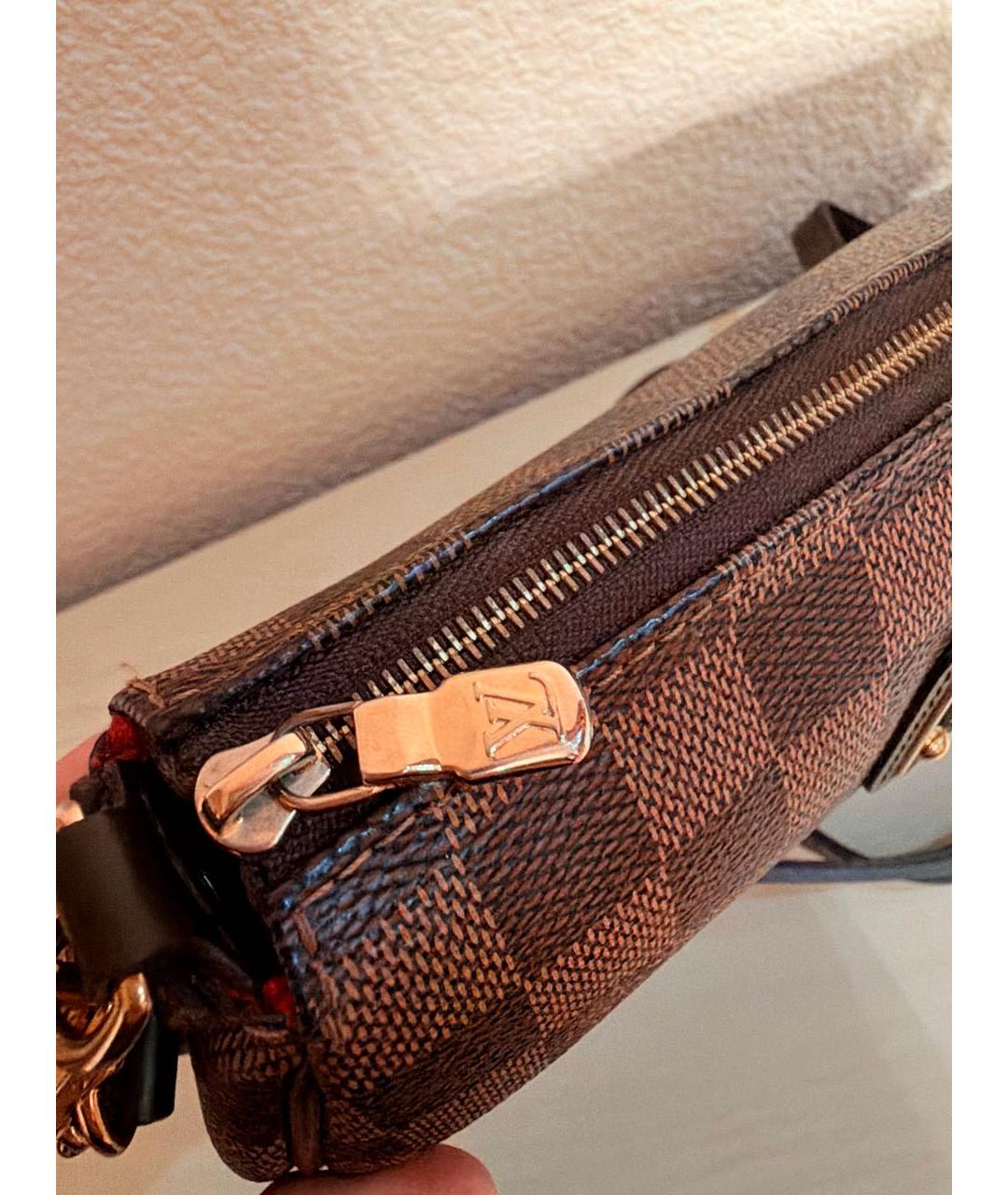 LOUIS VUITTON Коричневая сумка через плечо из канвы, фото 5