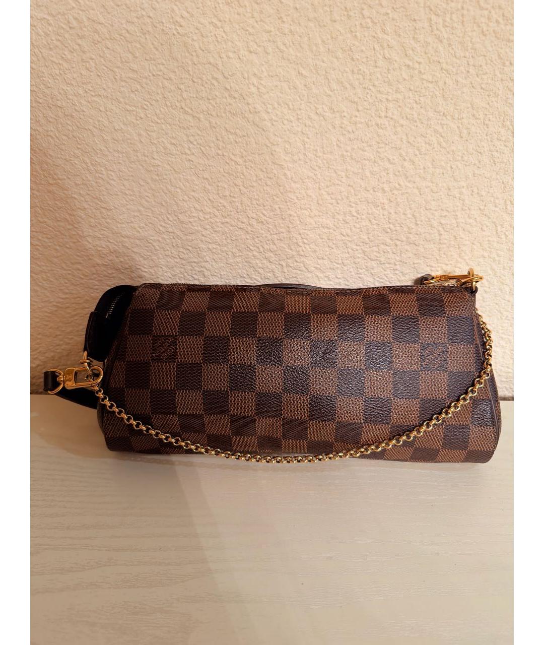 LOUIS VUITTON Коричневая сумка через плечо из канвы, фото 2