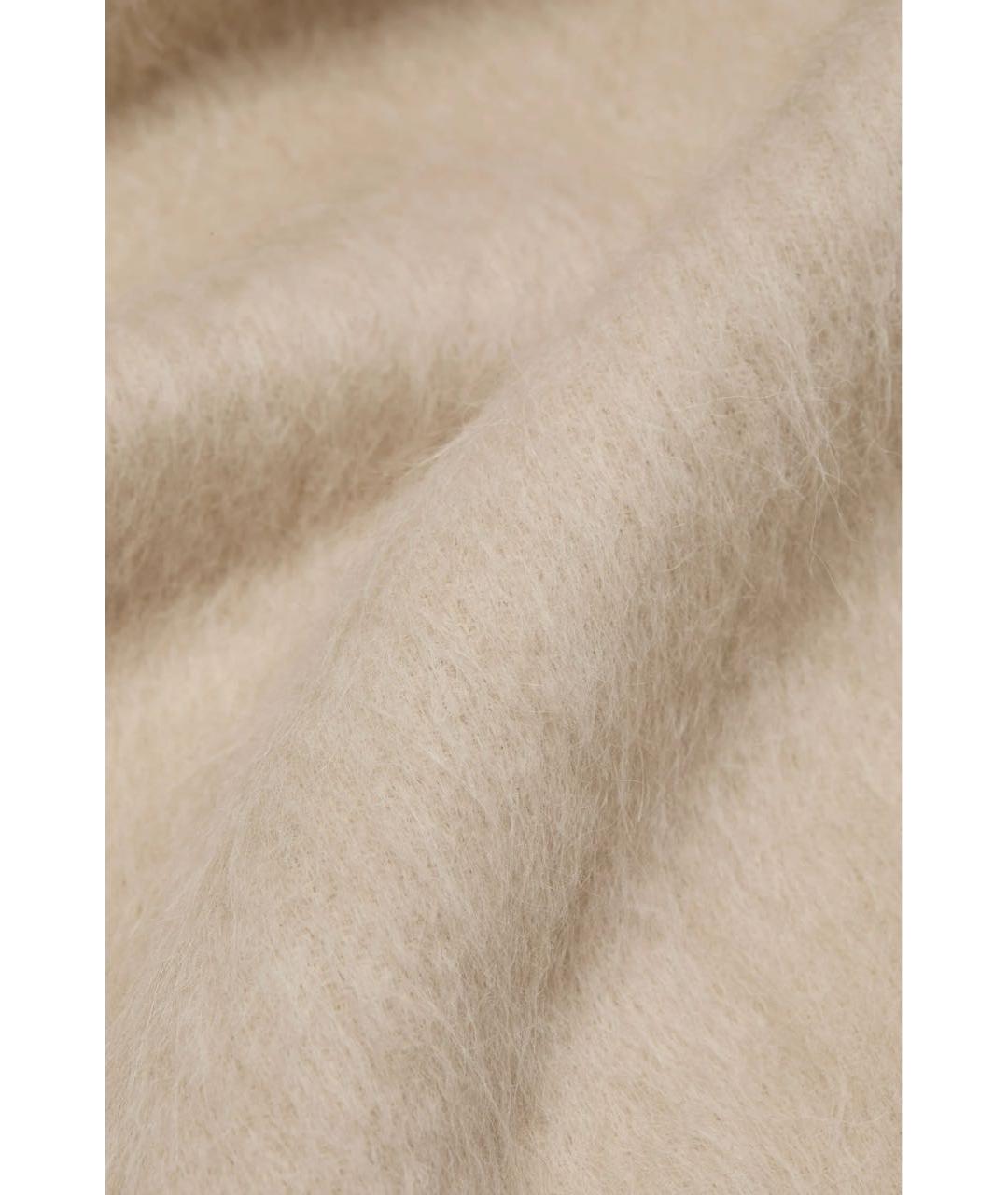 ACNE STUDIOS Бежевый шерстяной шарф, фото 5