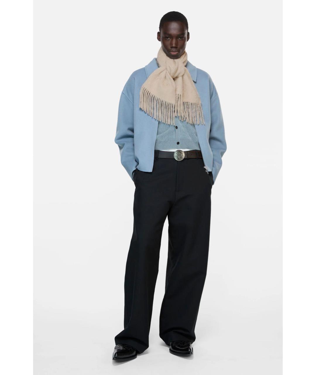 ACNE STUDIOS Бежевый шерстяной шарф, фото 2
