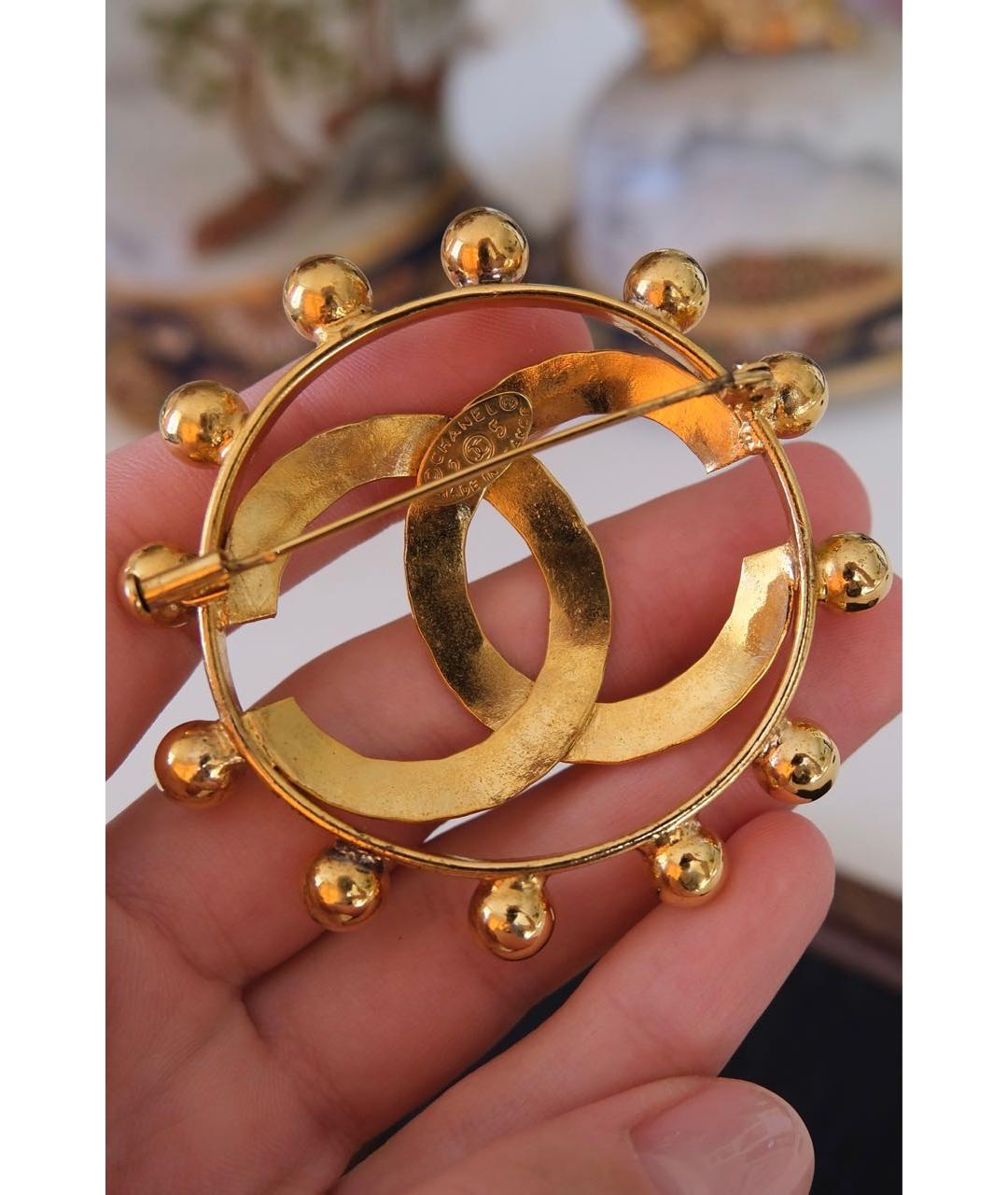 CHANEL Золотая позолоченная булавка / брошь, фото 3