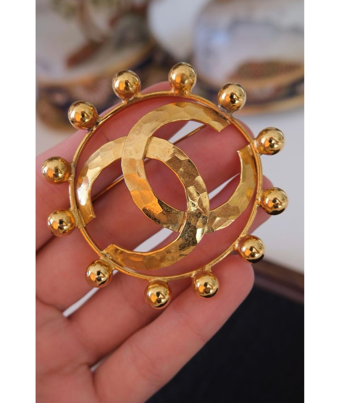 CHANEL Золотая позолоченная булавка / брошь, фото 2