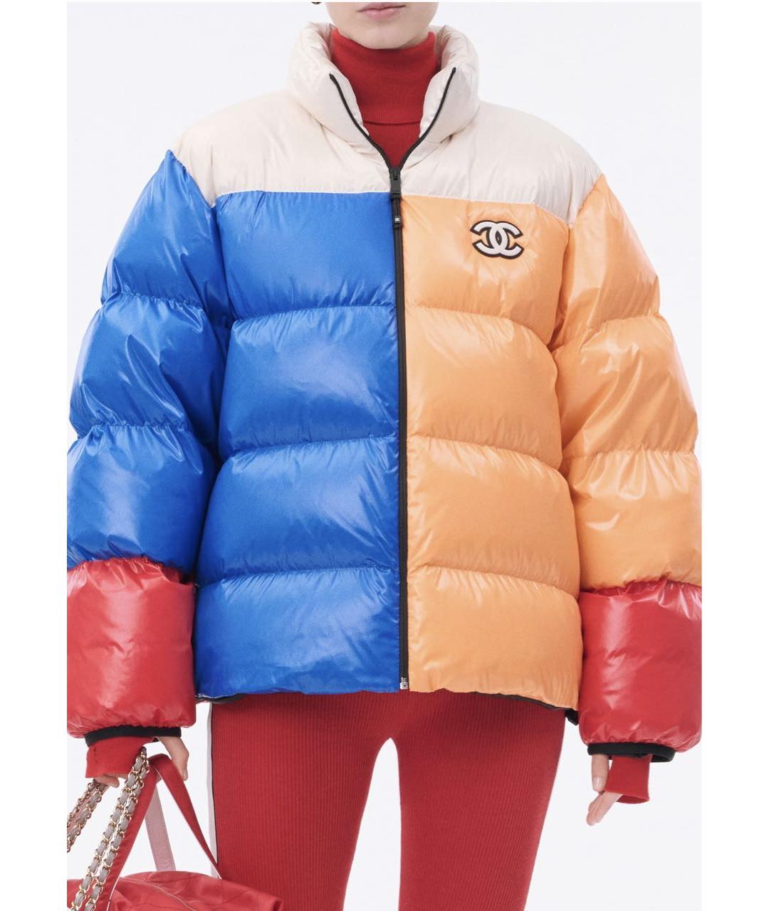 CHANEL Мульти нейлоновый пуховик, фото 4