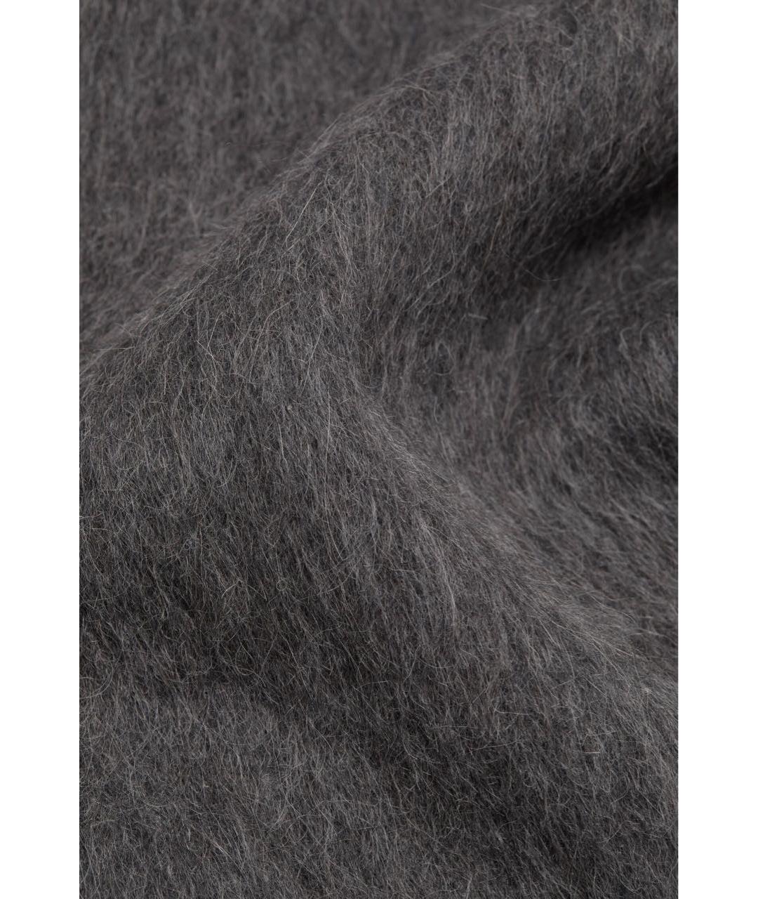 ACNE STUDIOS Серый шерстяной шарф, фото 4