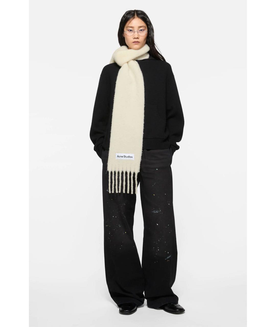 ACNE STUDIOS Бежевый шарф, фото 2