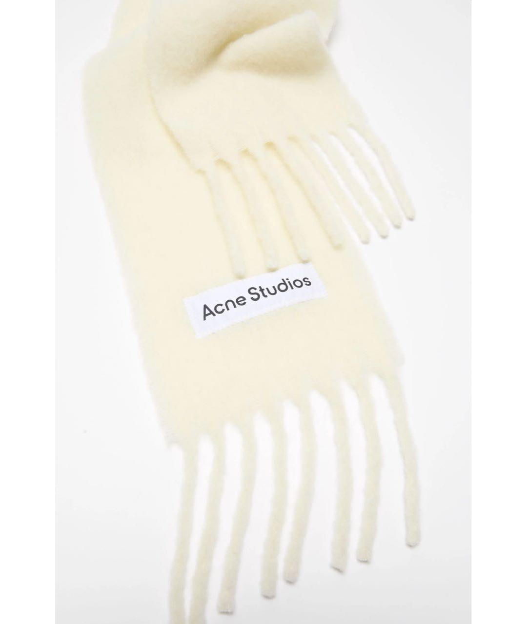 ACNE STUDIOS Бежевый шарф, фото 3