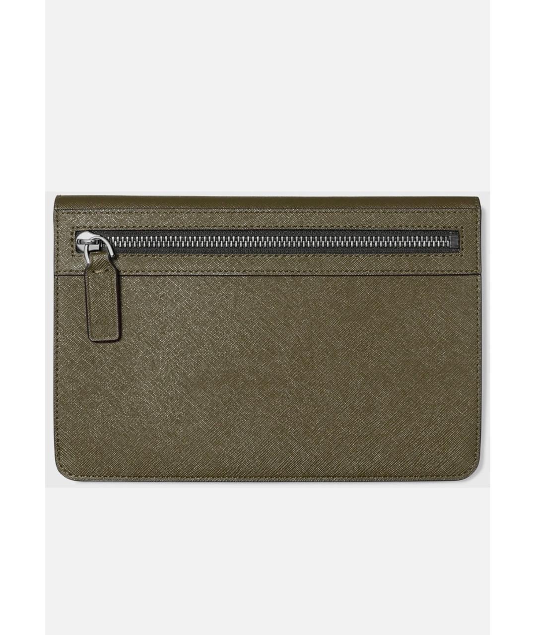 MICHAEL KORS Хаки кожаный кошелек, фото 2